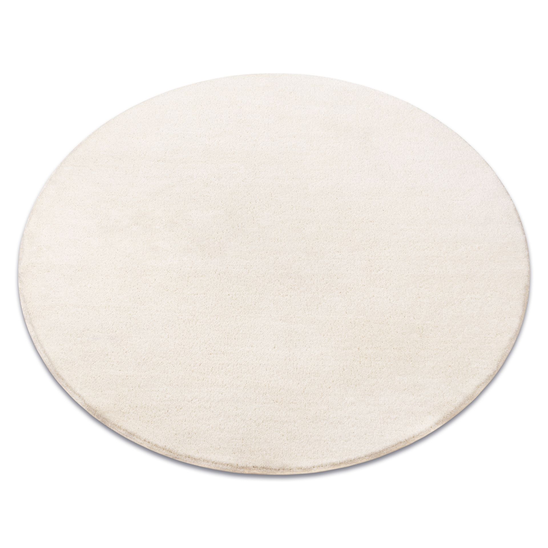 DYWAN koło VELVET MICRO krem 031 gładki, jednolity, jednokolorowy beżowy koło 100 cm