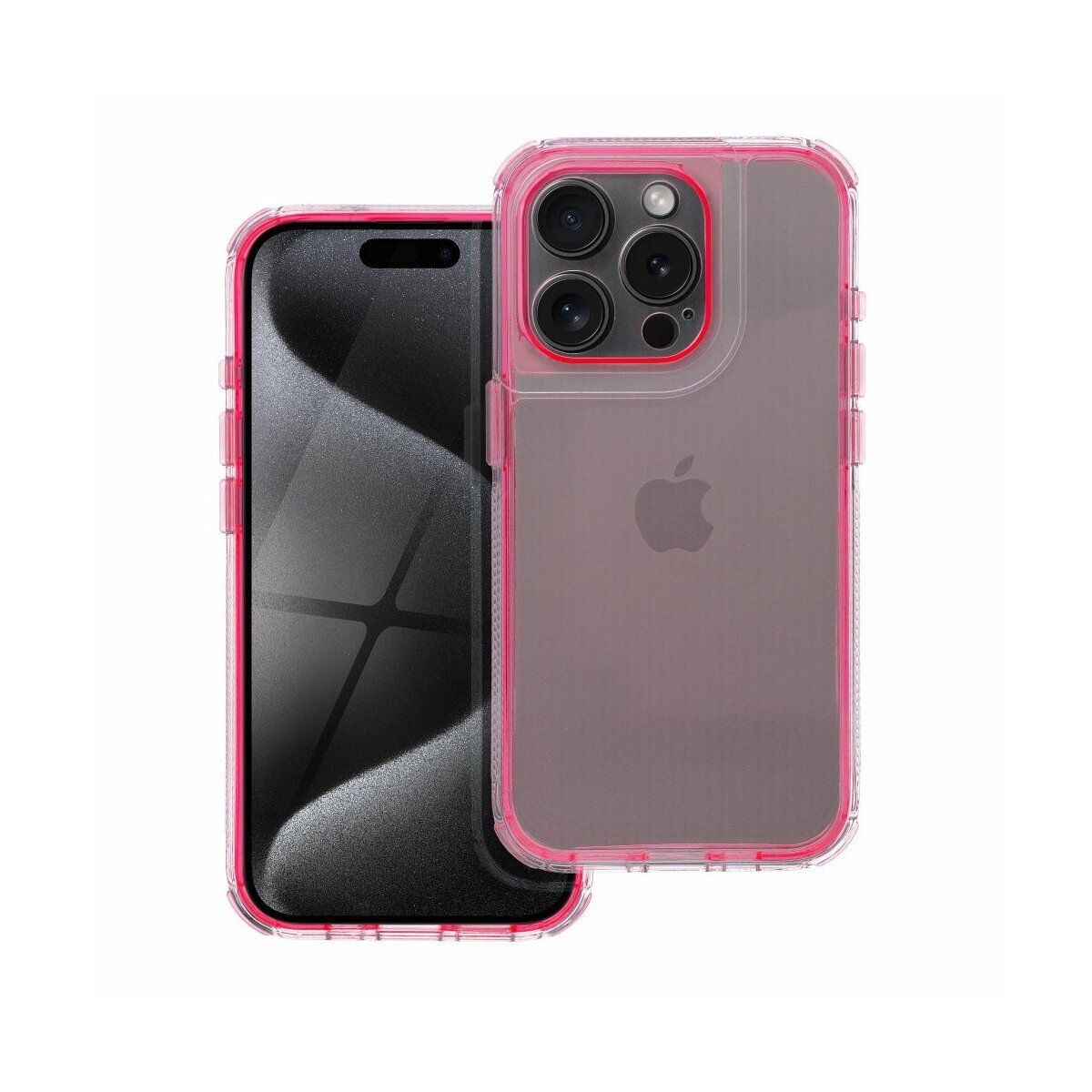 Etui na telefon Matrix Clear Case kompatybilne z iPhone 16 Pink