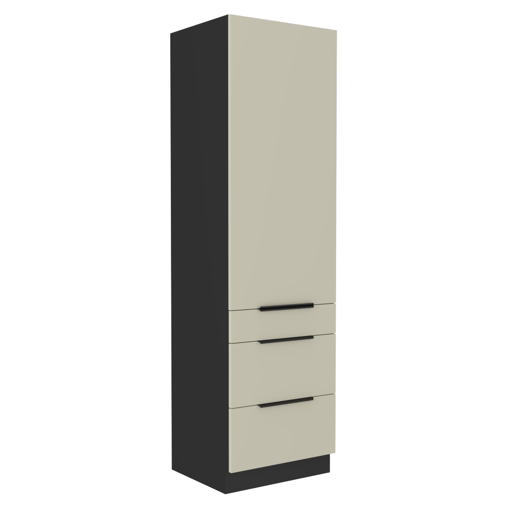 Kondela Szafka na żywność Araka 60 DKS-210 3S1F - kaszmir/czarny