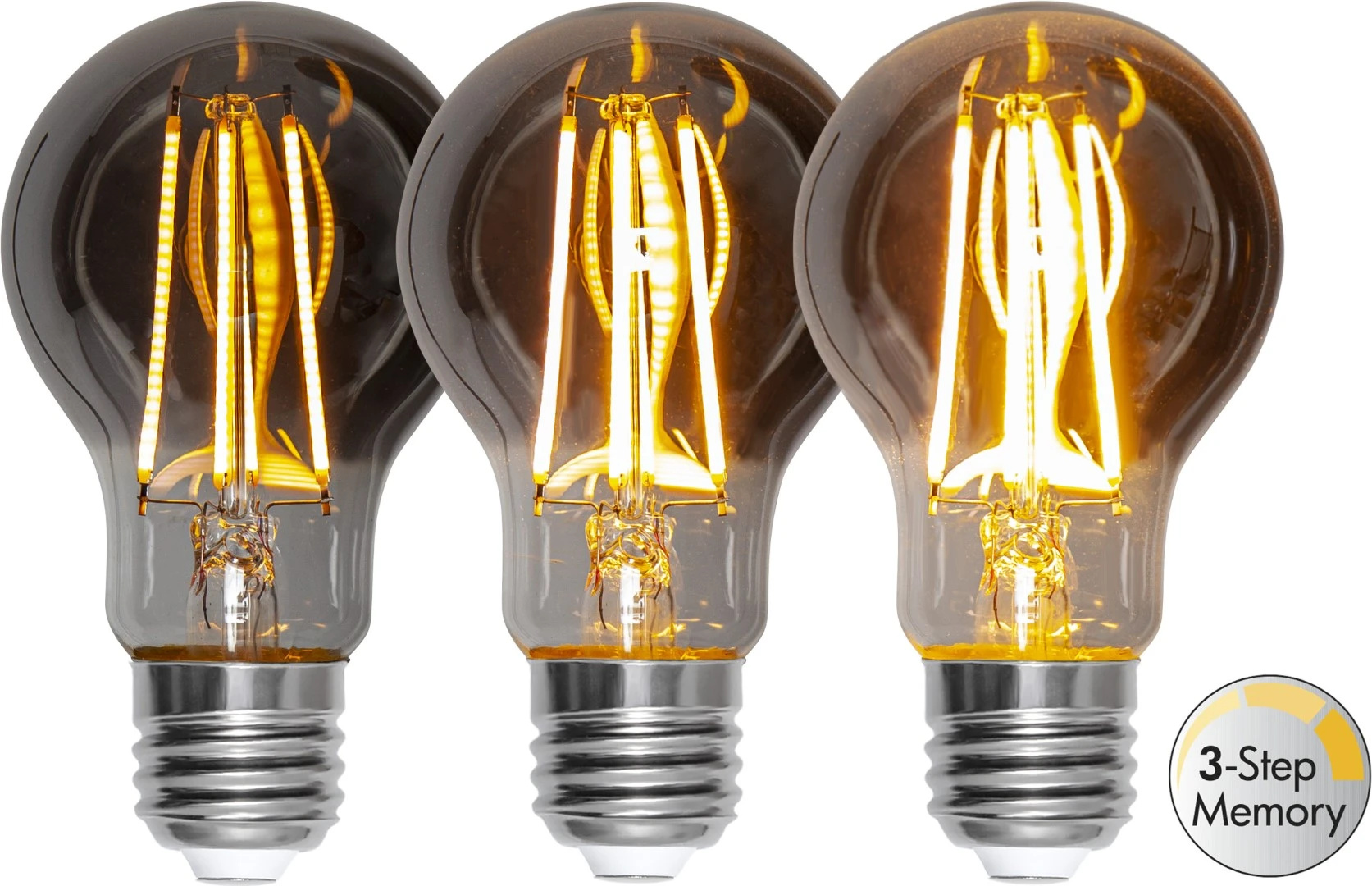 Żarówka LED SMOKE E27 A60 3,9W 2200k dymiona 3-stopnie mocy