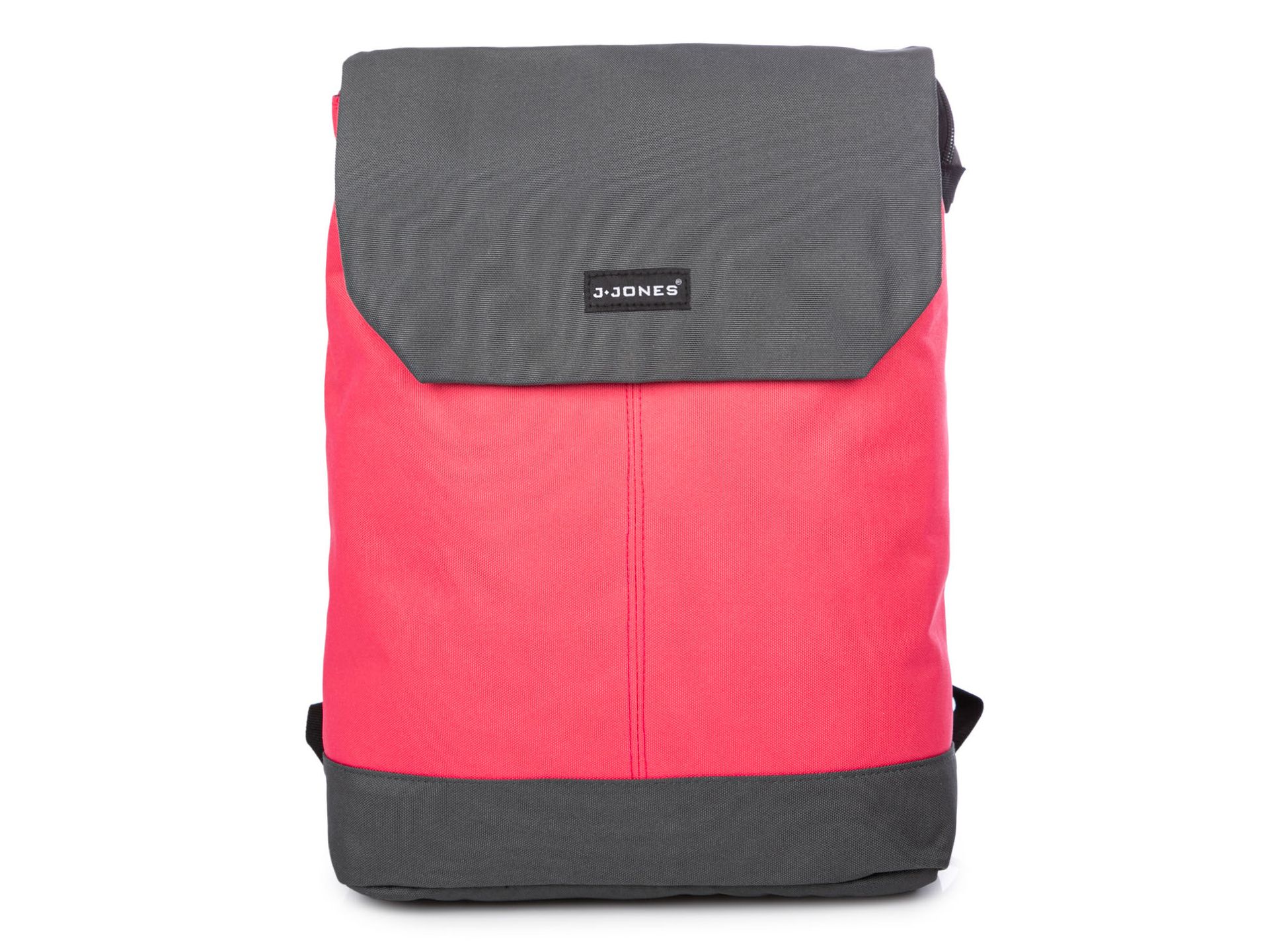 Plecak Miejski Różowy Koralowy Kolorowy Młodzieżowy Damski Lekki Materiałowy Na studia Do Pracy Szkoły A4 Z Klapką Na Laptopa 15.6