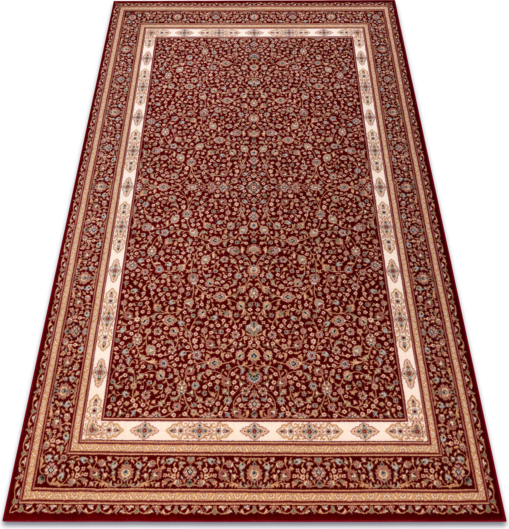 Dywan NAIN Ornament, ramka 7965/51066 bordo / beż czerwony 80x150 cm