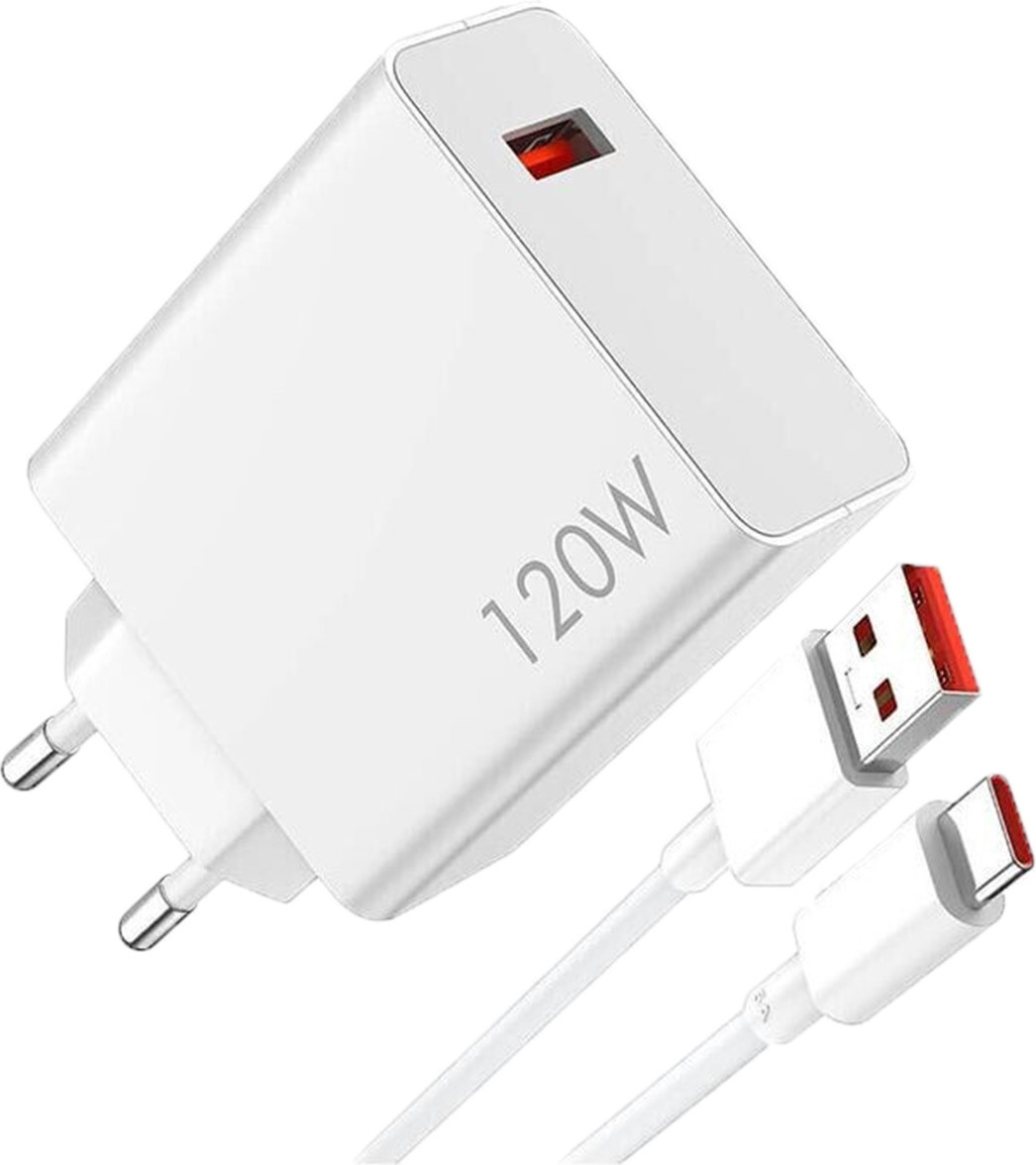 Biała ładowarka do smartfonów Xiaomi 120 W Hyper Charger Combo
