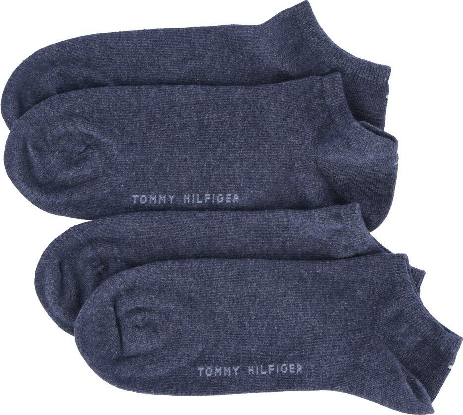 Skarpety męskie TOMMY HILFIGER, 2-pak - TH, bawełna, gładkie, 39-49 Niebieski 39-42