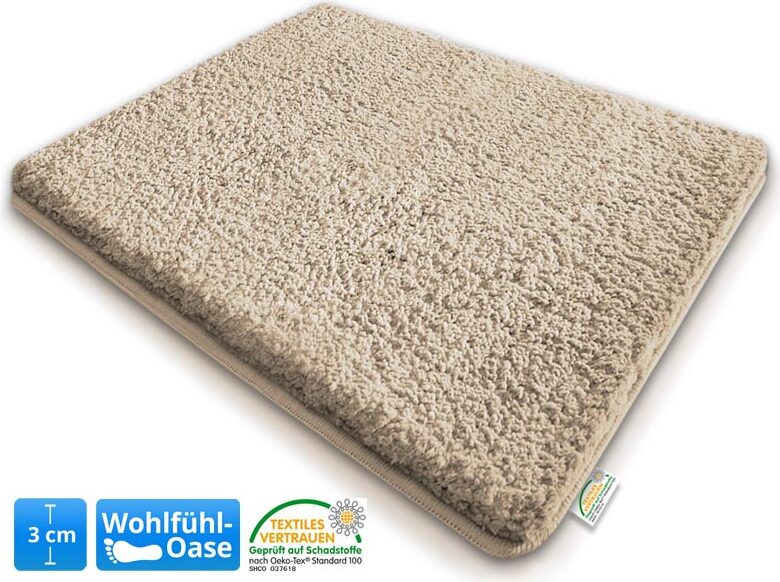 Dywanik kąpielowy Sky extra fluffy wiele kolorów i rozmiarów kremowo-beżowy średnica 95 cm