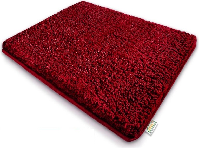 Dywanik kąpielowy Sky ekstra puszysty wiele kolorów i rozmiarów Berry Red 70 x 120 cm