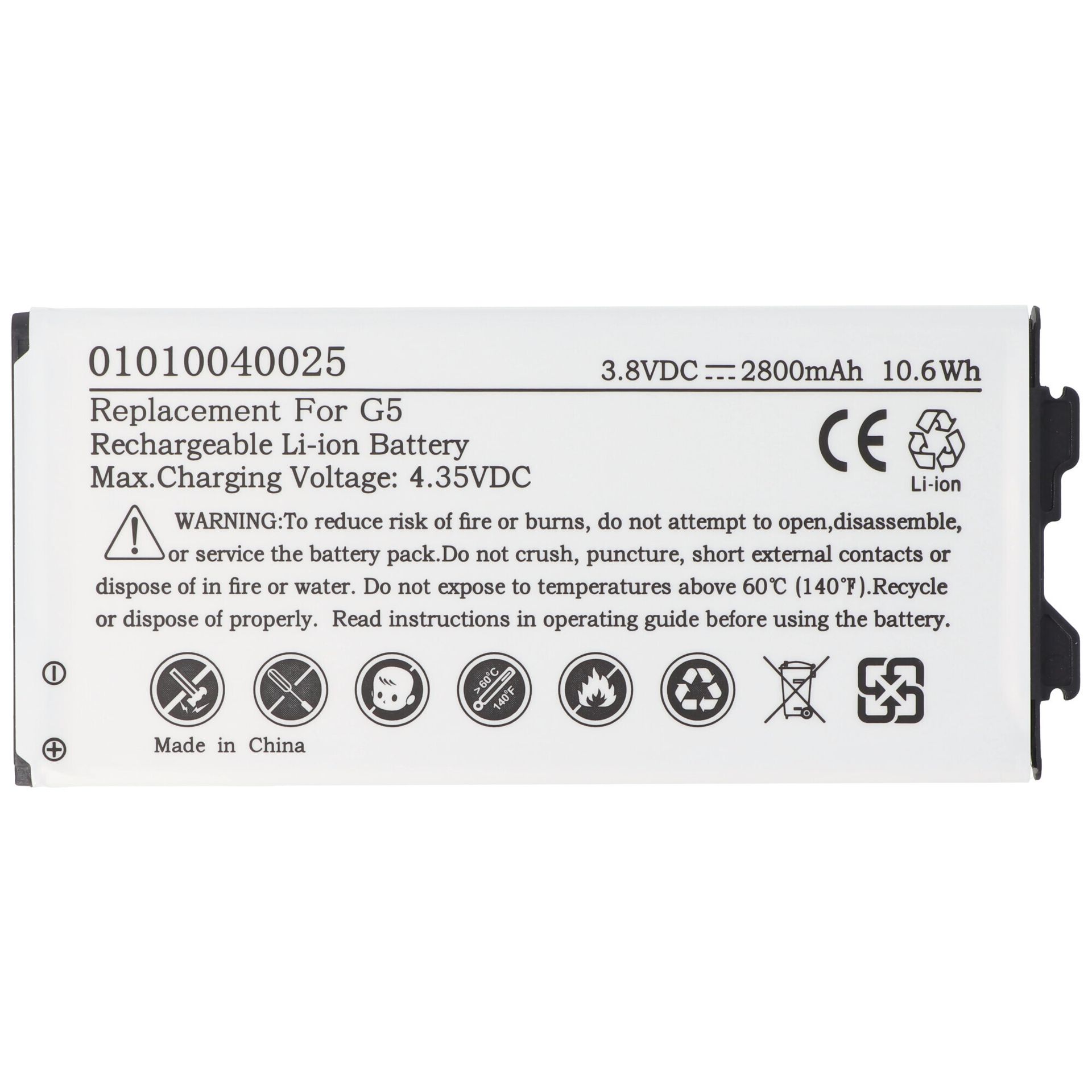 Bateria odpowiednia dla LG G5 Bateria BL-42D1F, EAC63238902AAC