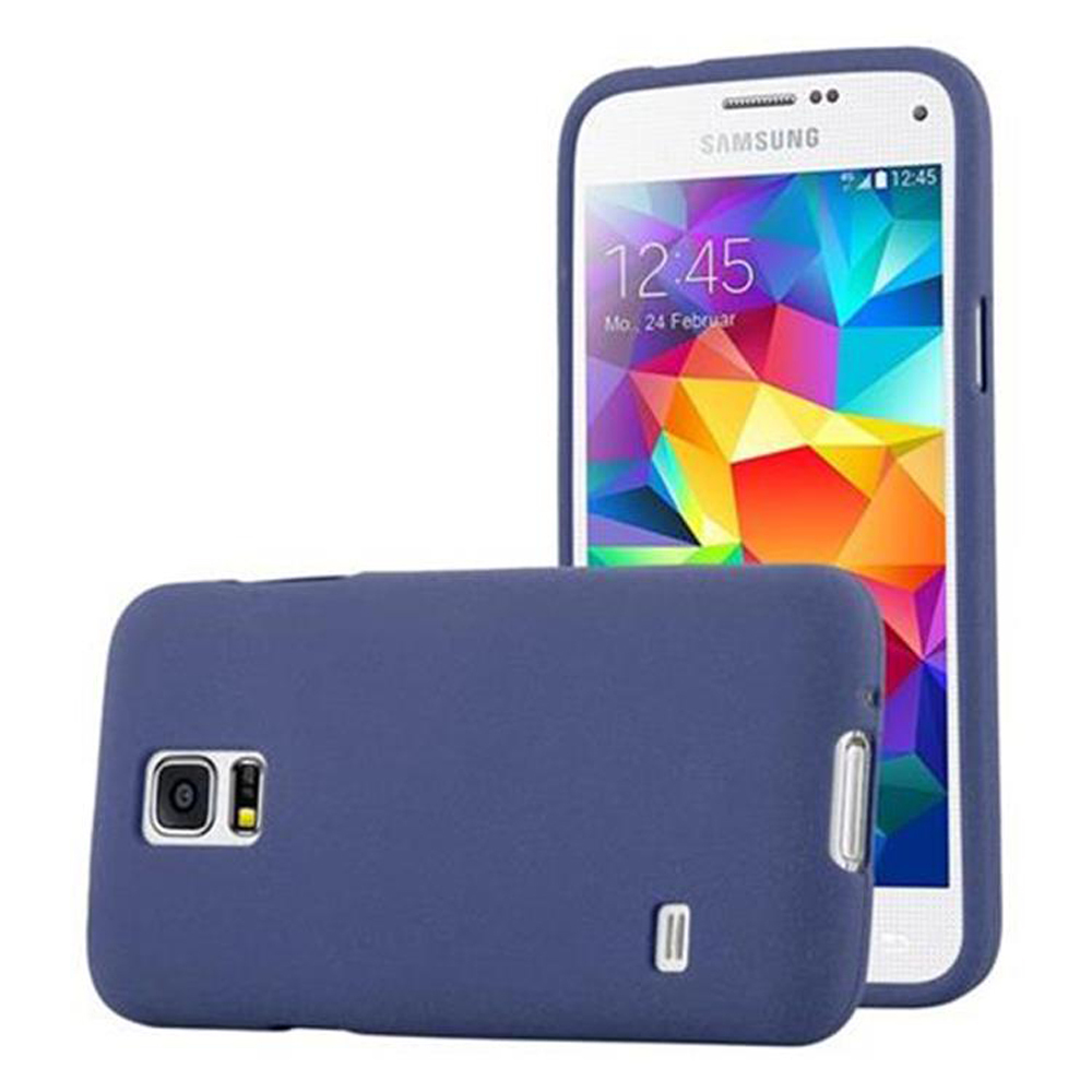 Cadorabo etui ochronne do Samsung Galaxy S5 MINI / S5 MINI DUOS w kolorze niebieskim etui na telefon TPU Etui Cover Case