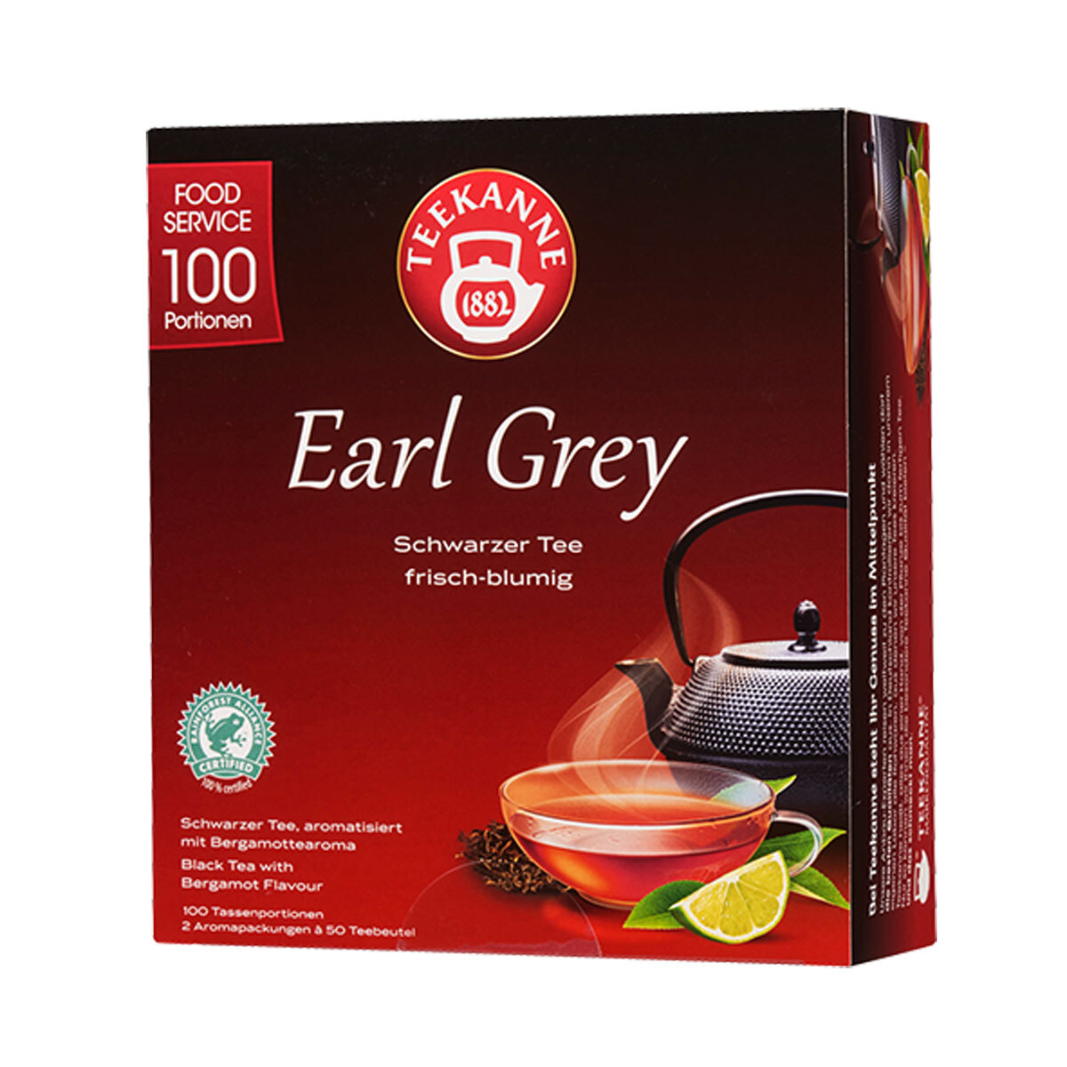 Herbata czarna Earl Grey świeża i kwiecista 100 torebek 175g