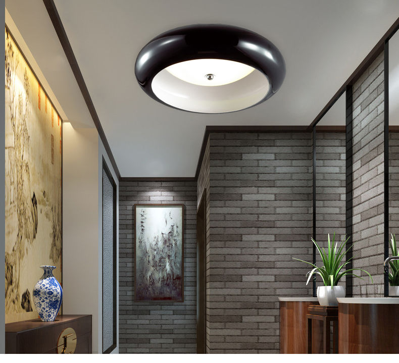 Lampa sufitowa C8295-BL ciepła biel 3000 K 30W lackiete metalowa rama szklane klosze Klasa efektywności energetycznej: A+