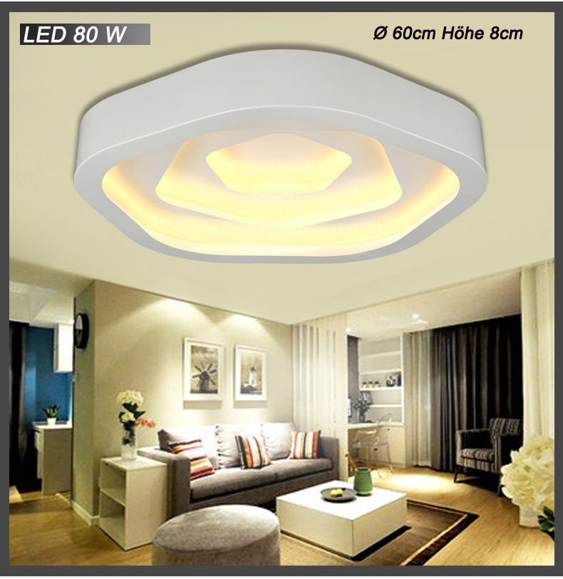 6075MG-620 Biała lampa sufitowa LED z pilotem Regulacja barwy/jasności światła Akrylowy klosz A