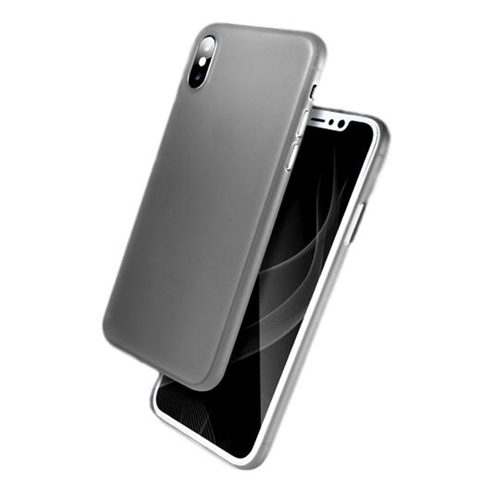Etui na telefon Apple iPhone XS Max 6,5 cala Ultra Slim Bumper Case wykonane z odpornego na wstrząsy TPU Extra Thin Lightweight Slim Grey