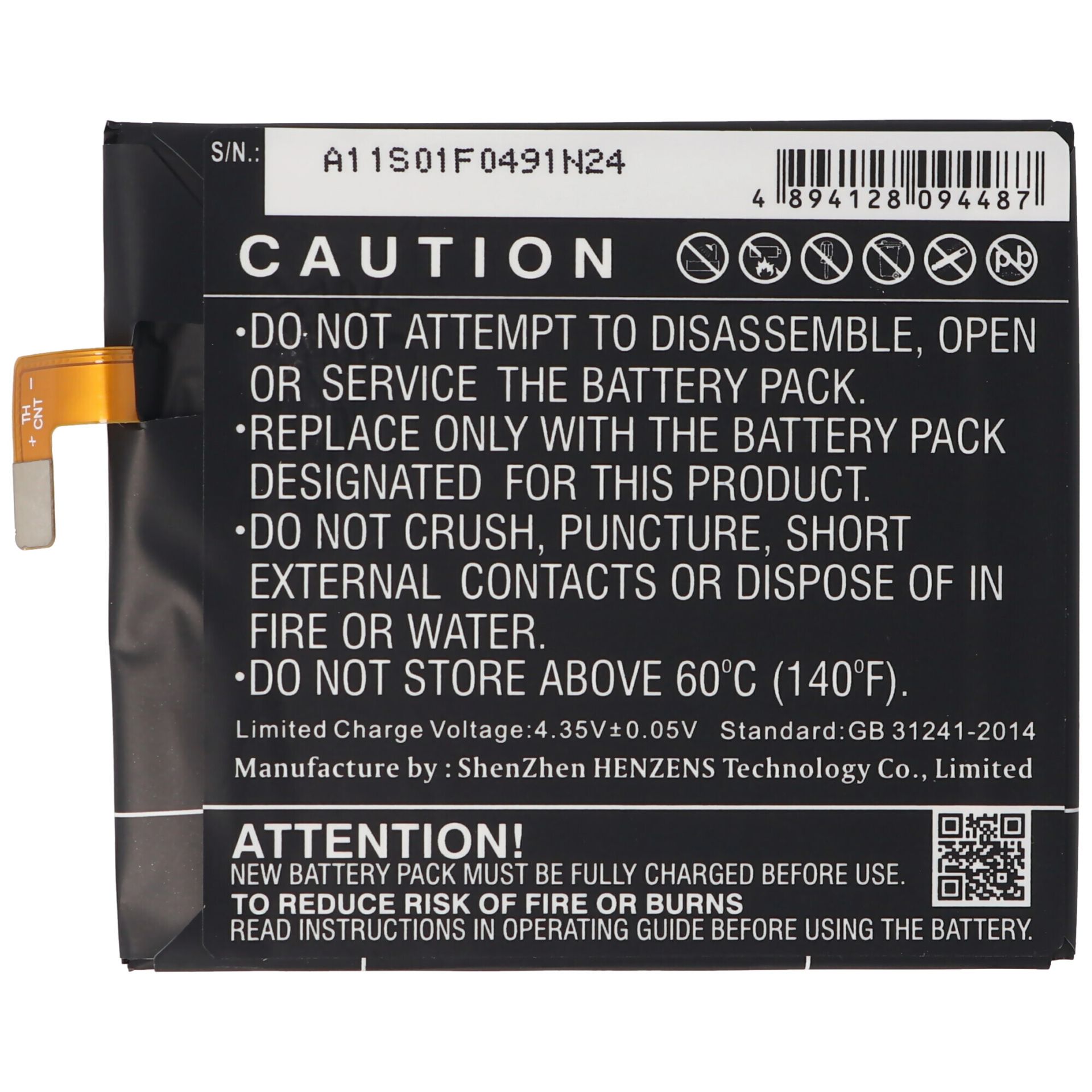 Bateria pasująca do Sony Ericsson XPERIA T3, Li-Polymer, 3,8V, 2500mAh, 9,5Wh, wbudowana, bez narzędzi
