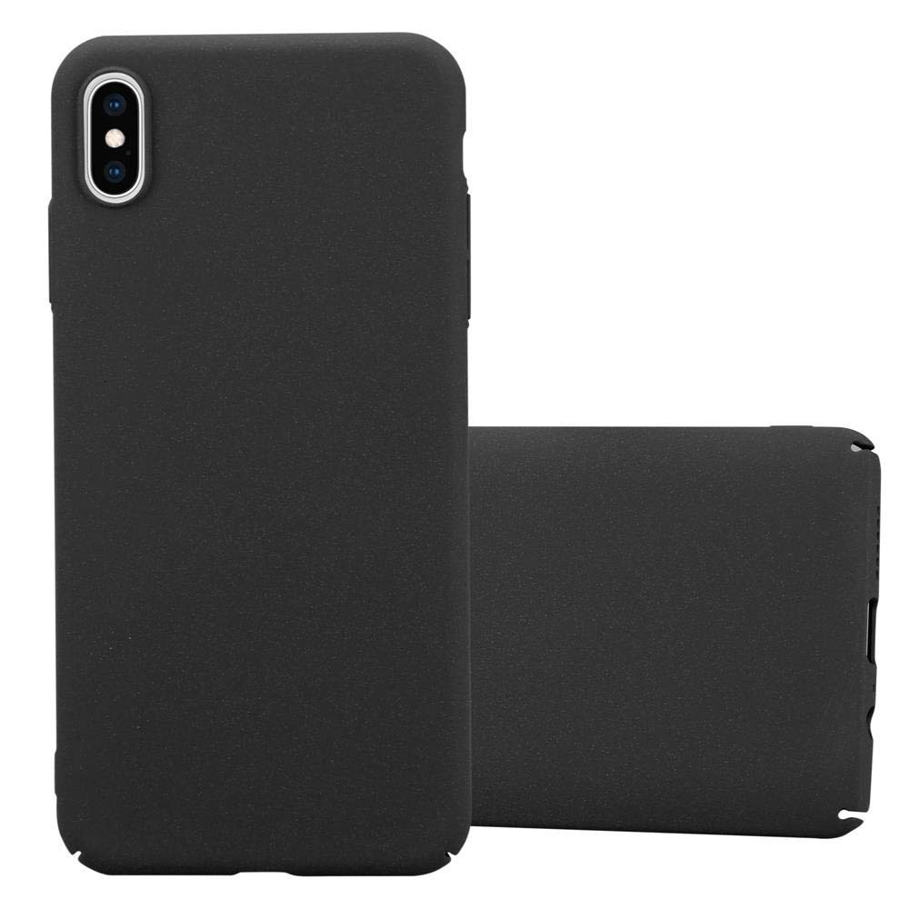 Etui ochronne Cadorabo do Apple iPhone XS MAX w kolorze czarnym Hard Case pokrowiec na telefon komórkowy