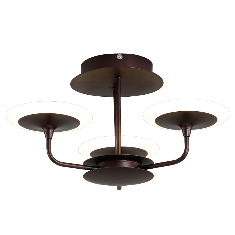 9230X+3+kf Kolory kawy Lampa sufitowa LED Eurotondisplay Oświetlenie sufitowe LED 9230X z pilotem Regulacja barwy/jasności światła Akrylowy klosz A+ Oświetlenie LED do salonu