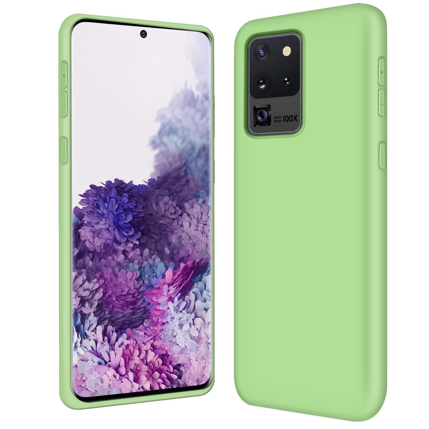 Etui Samsung Galaxy S20 Ultra silikonowe etui ochronne na telefon komórkowy, zielone