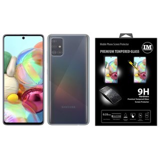 Silikonowe etui ochronne na telefon komórkowy + szkło pancerne kompatybilne z Samsung Galaxy A51 (A515F)