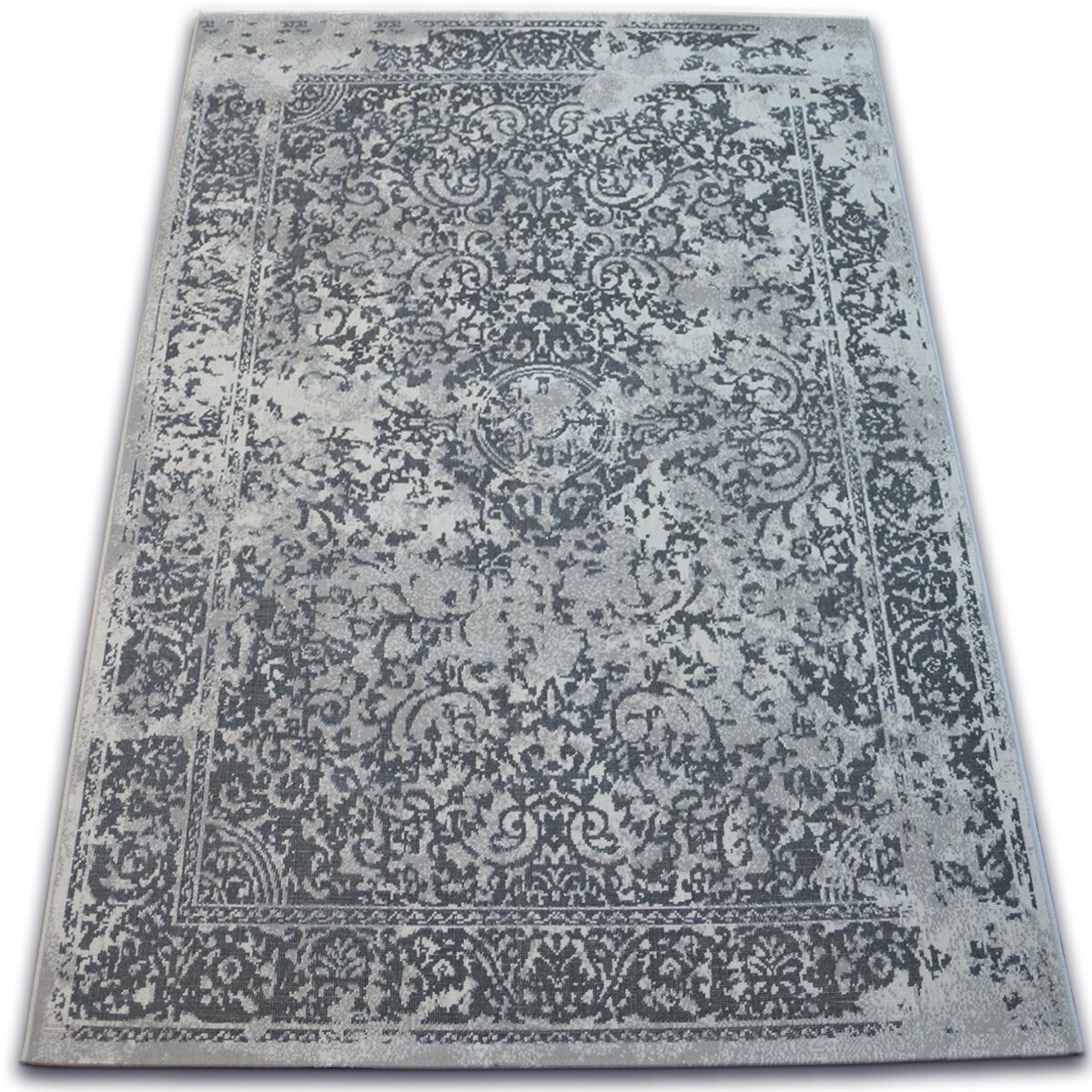 Dywan Vintage 22208/356 rozeta klasyczny szary 200x290 cm