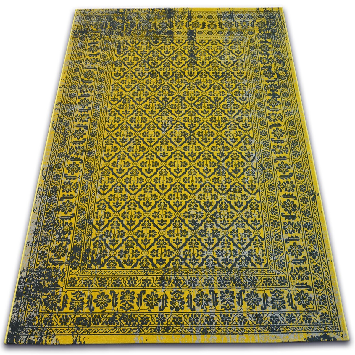 Dywan Vintage Kwiaty 22209/025 żółty 120x170 cm