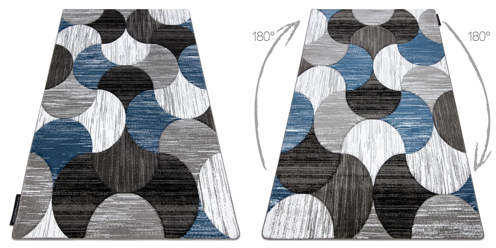 Dywan ALTER Geo Muszle niebieski 200x290 cm