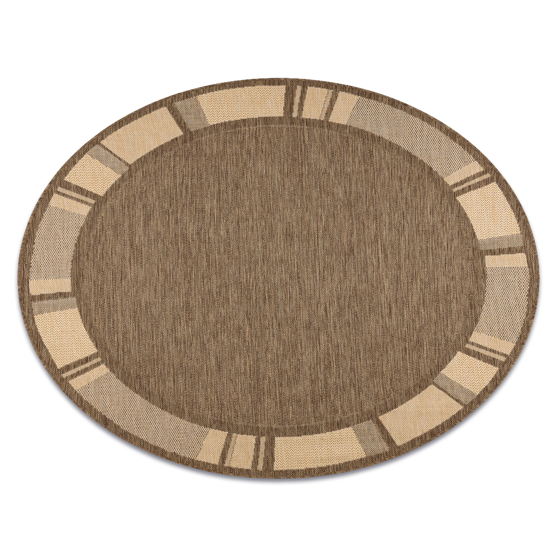 DYWAN SZNURKOWY SIZAL FLOORLUX KOŁO 20195 coffeee / mais brązowy koło 200 cm