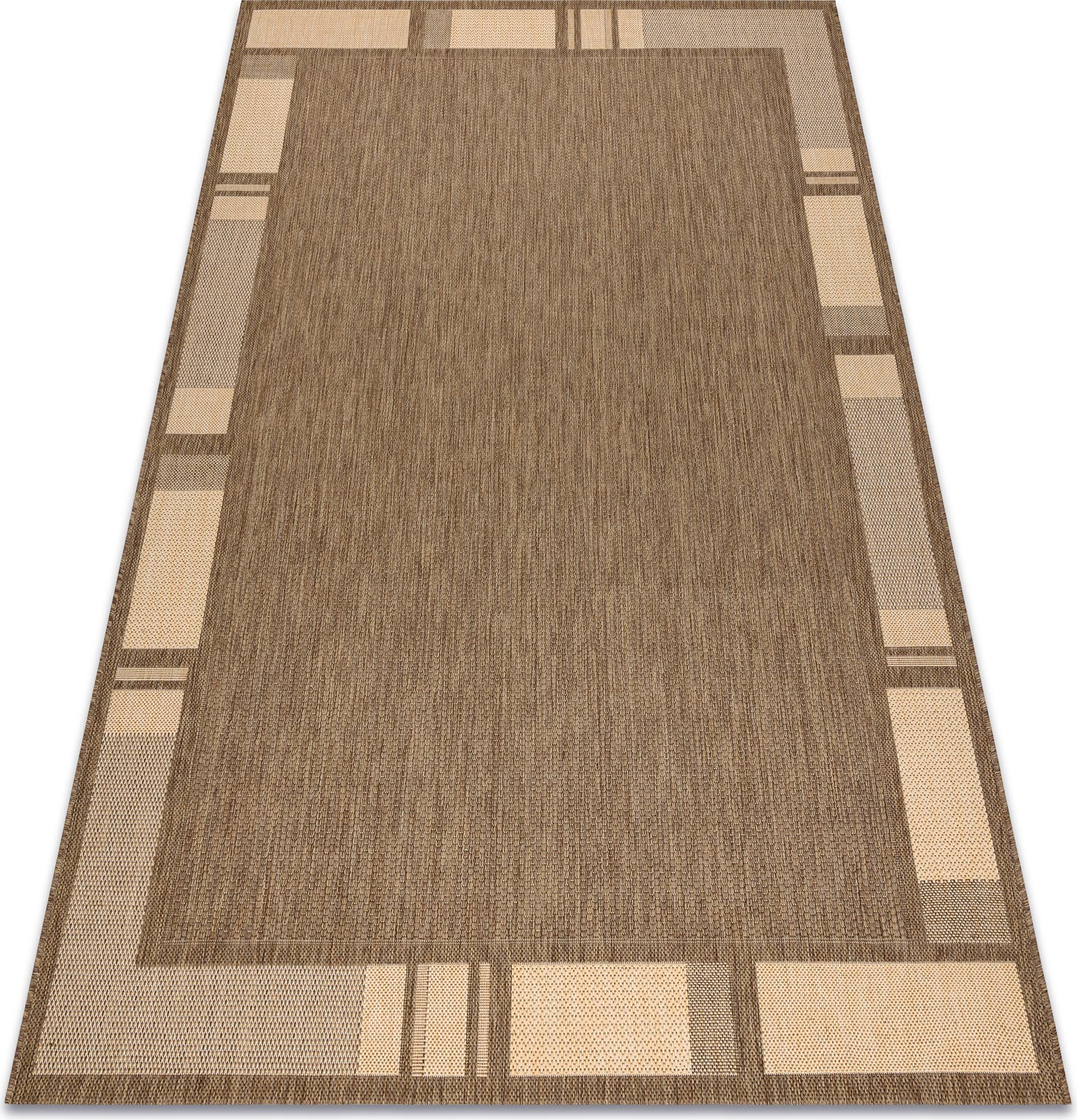 DYWAN SZNURKOWY SIZAL FLOORLUX 20195 coffeee / mais brązowy 140x200 cm