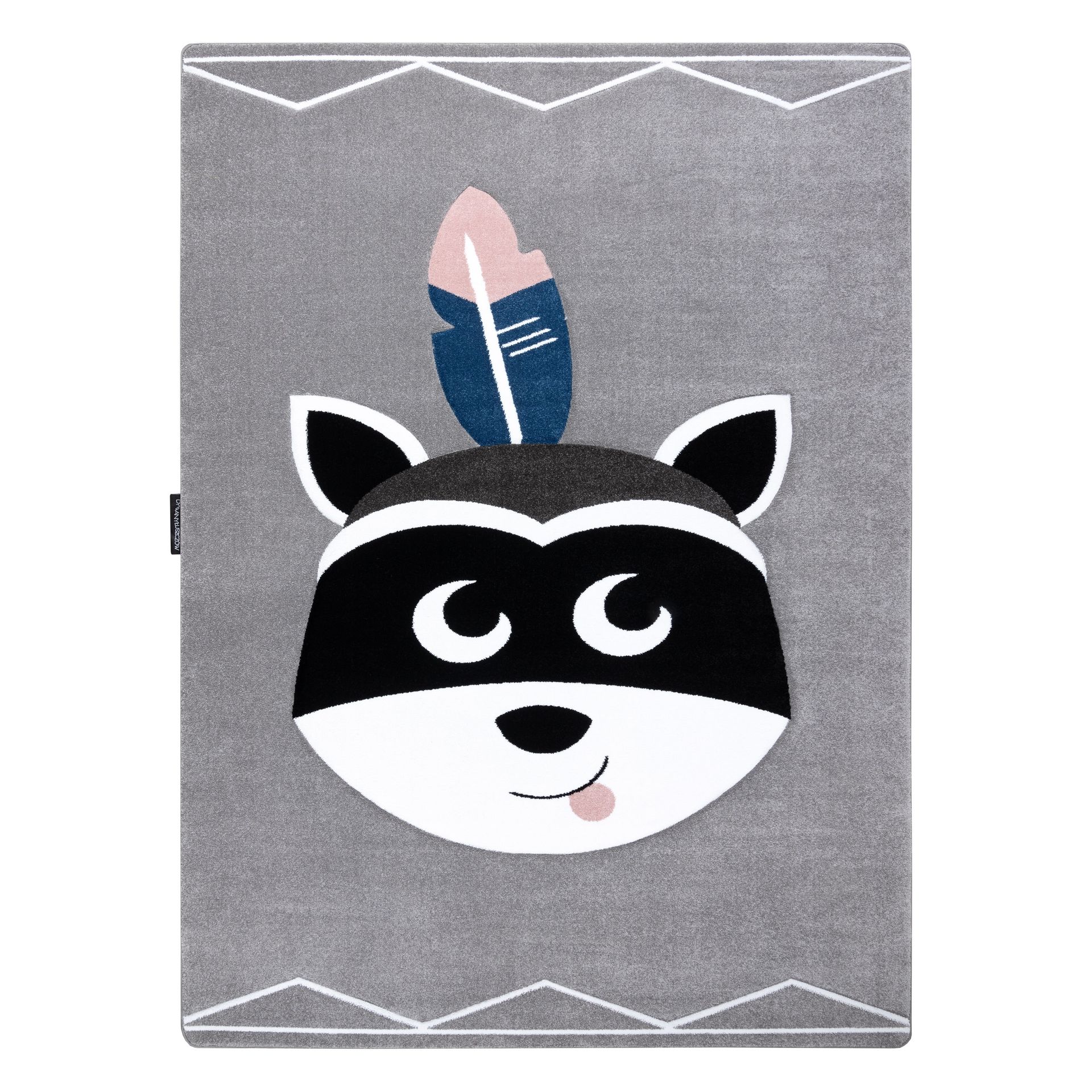 Dywan PETIT RACCOON MUKKI SZOP szary 160x220 cm