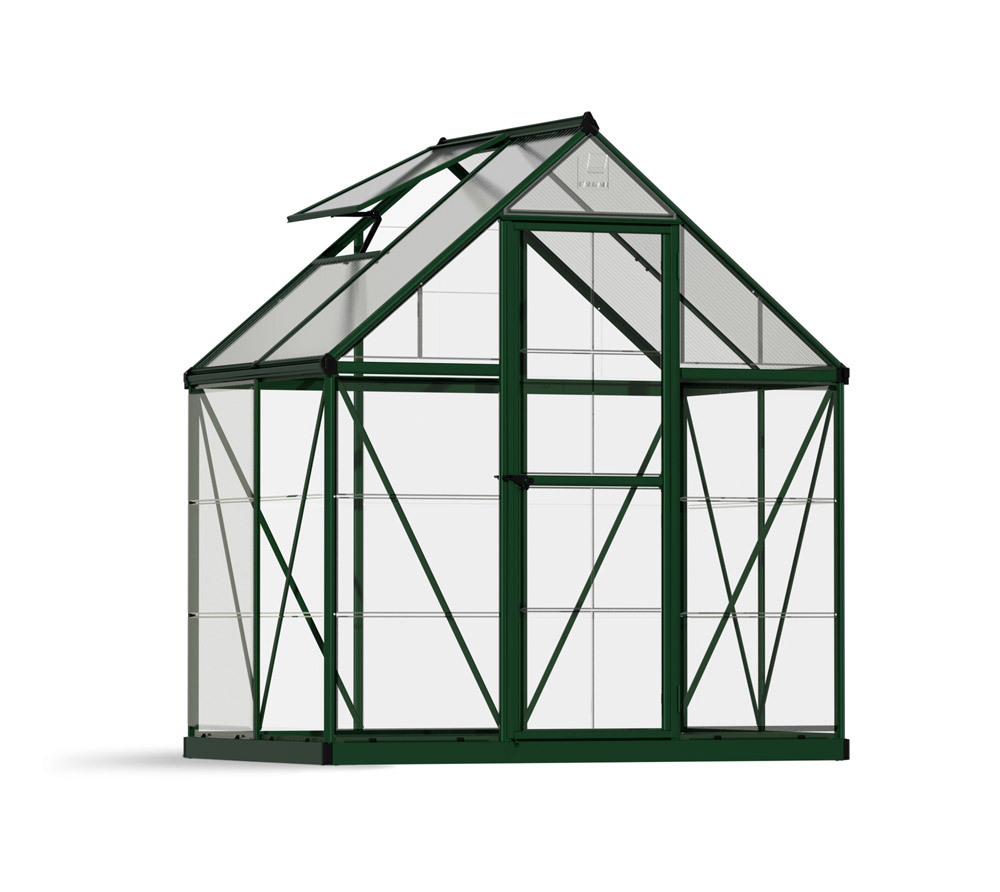 Palram - Aluminiowa szklarnia Canopia Hybrid 64 Zielony 126x185x208 cm