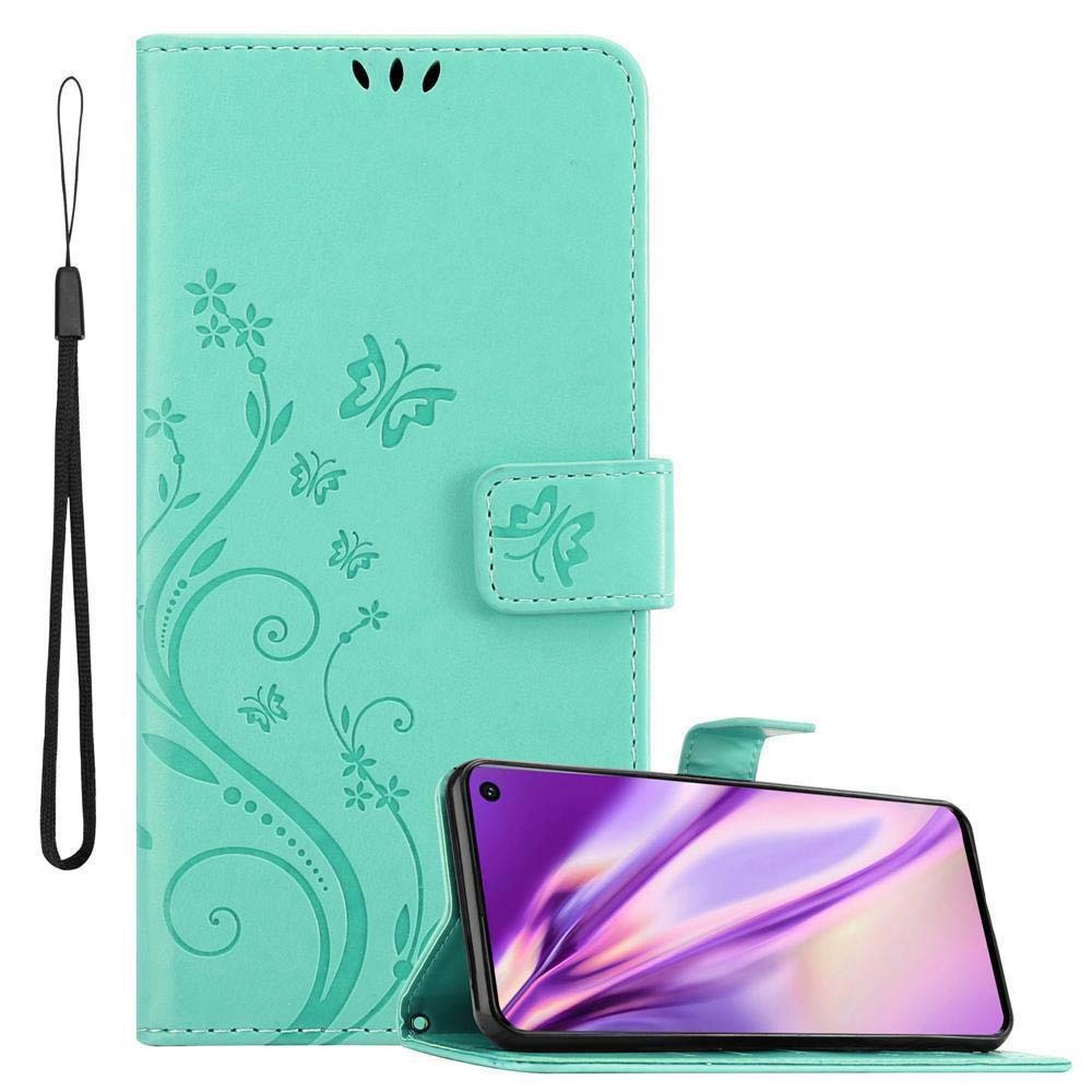 Pokrowiec Cadorabo do Samsung Galaxy S10 4G w kolorze turkusowym pokrowiec ochronny na telefon komórkowy etui w kwiaty etui w kwiaty