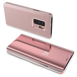 cofi1453® Smart View Mirror Smart Cover Etui kompatybilne z Xiaomi Mi Note 10 Etui ochronne Etui ochronne przezroczyste różowe