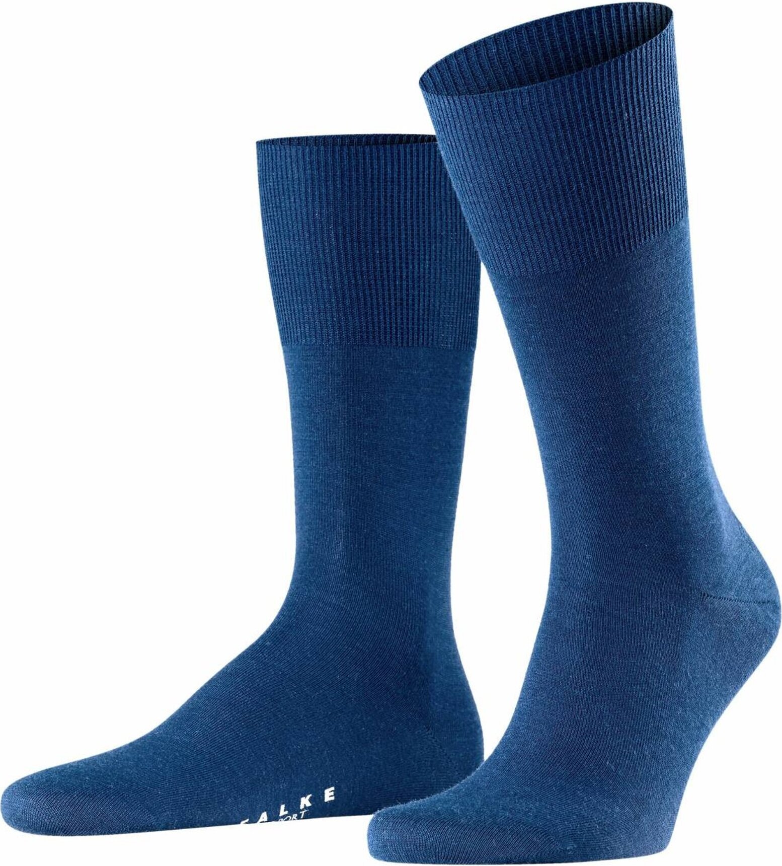 Skarpety męskie FALKE - Airport, krótkie skarpety, skarpety rekreacyjne i biznesowe, gładkie kolory Niebieski (Royal Blue) 43-44