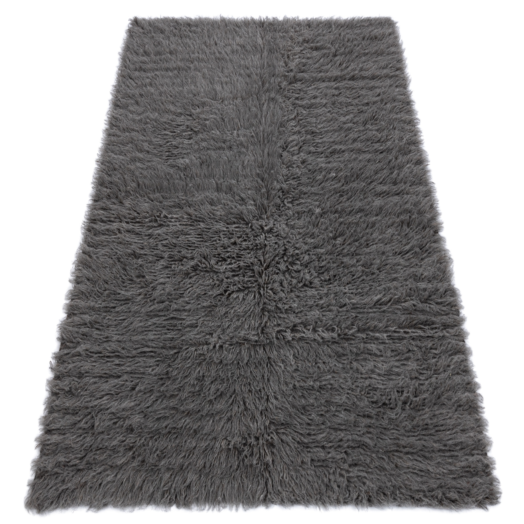 FLOKATI WEŁNIANE - Narzuta, Pled szare szary 70x140 cm
