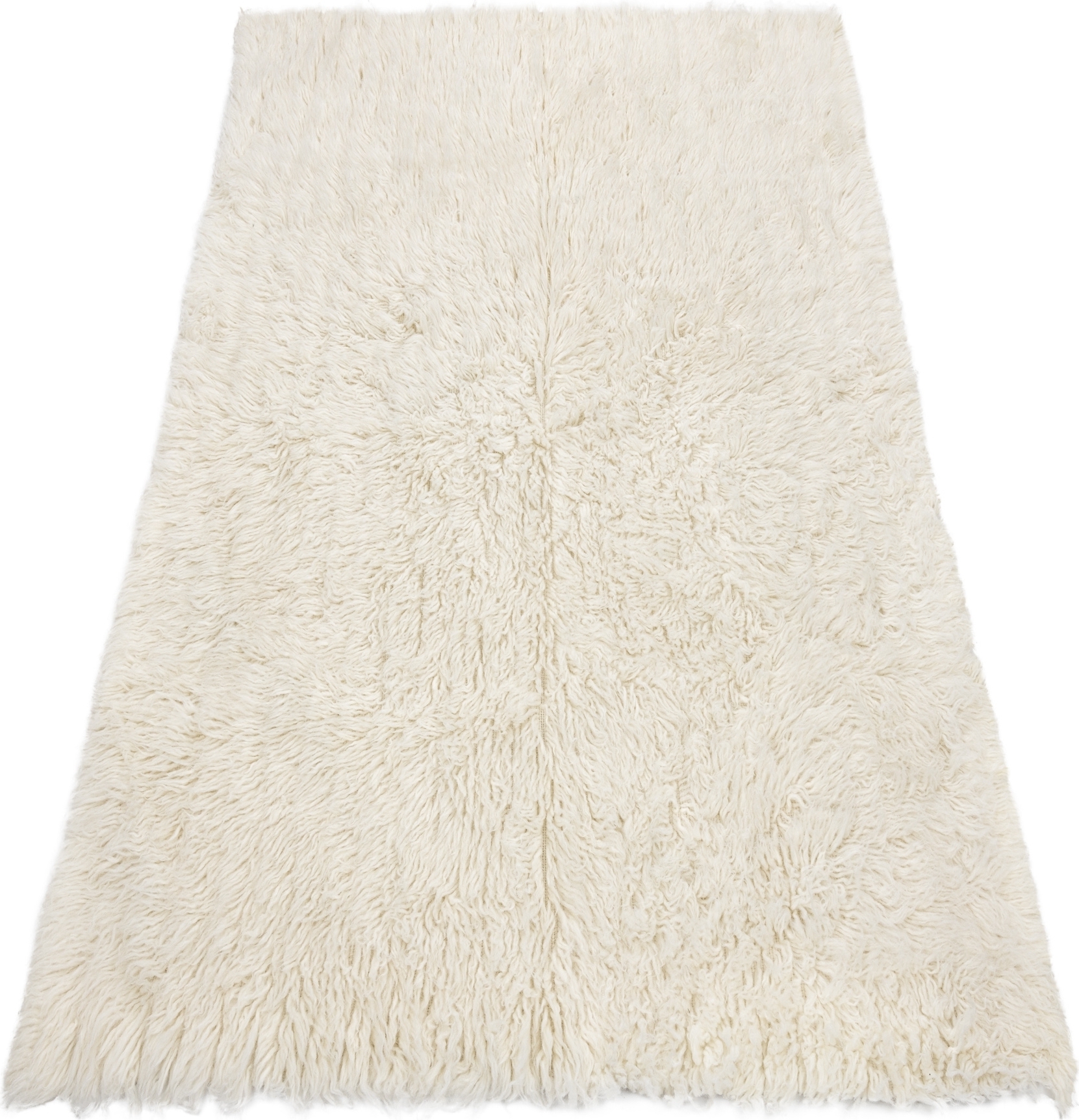 FLOKATI WEŁNIANE - Narzuta, Pled biały 60x120 cm