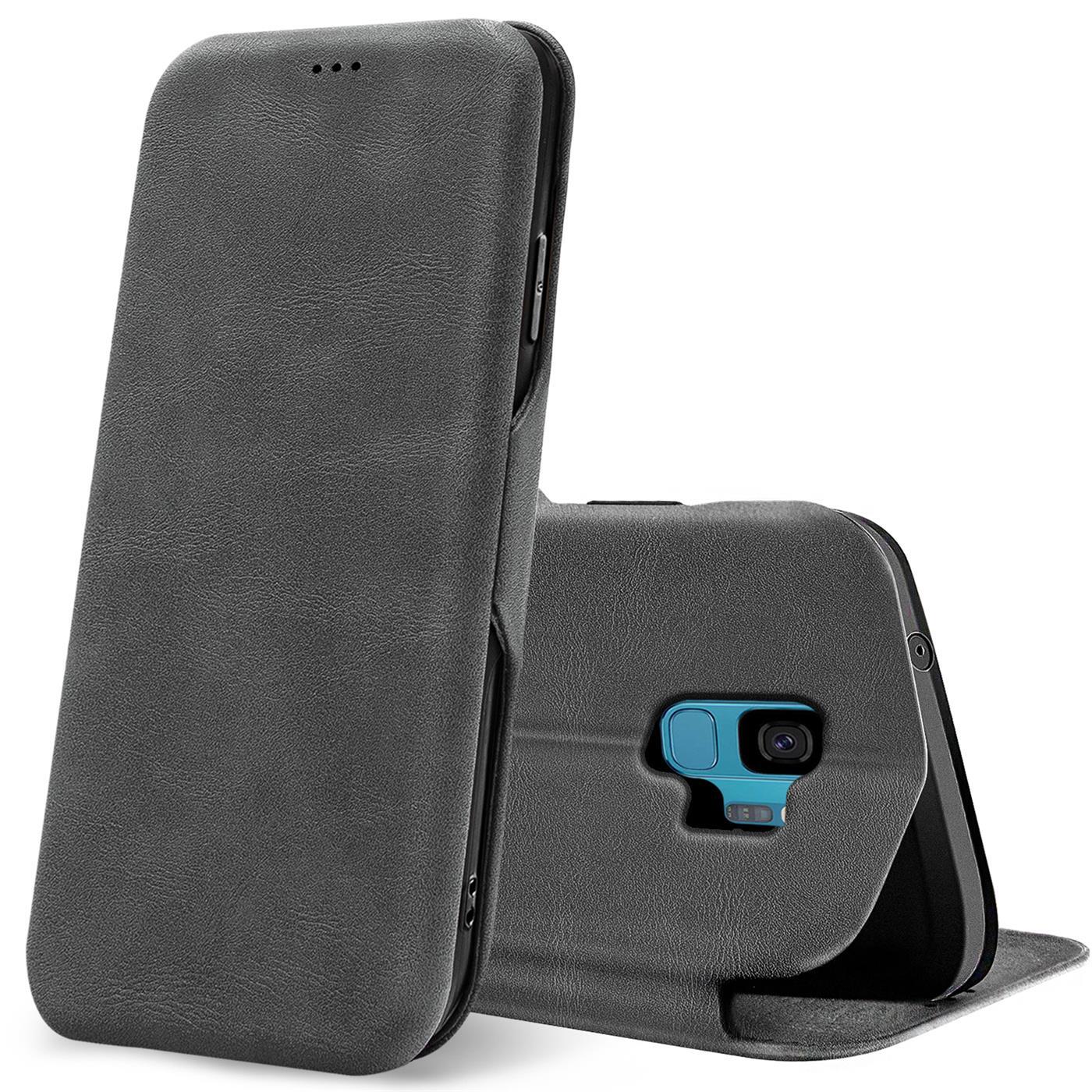 Etui z klapką do Samsung Galaxy S9 Etui Book Cover na telefon komórkowy z miejscem na kartę Etui ochronne Premium
