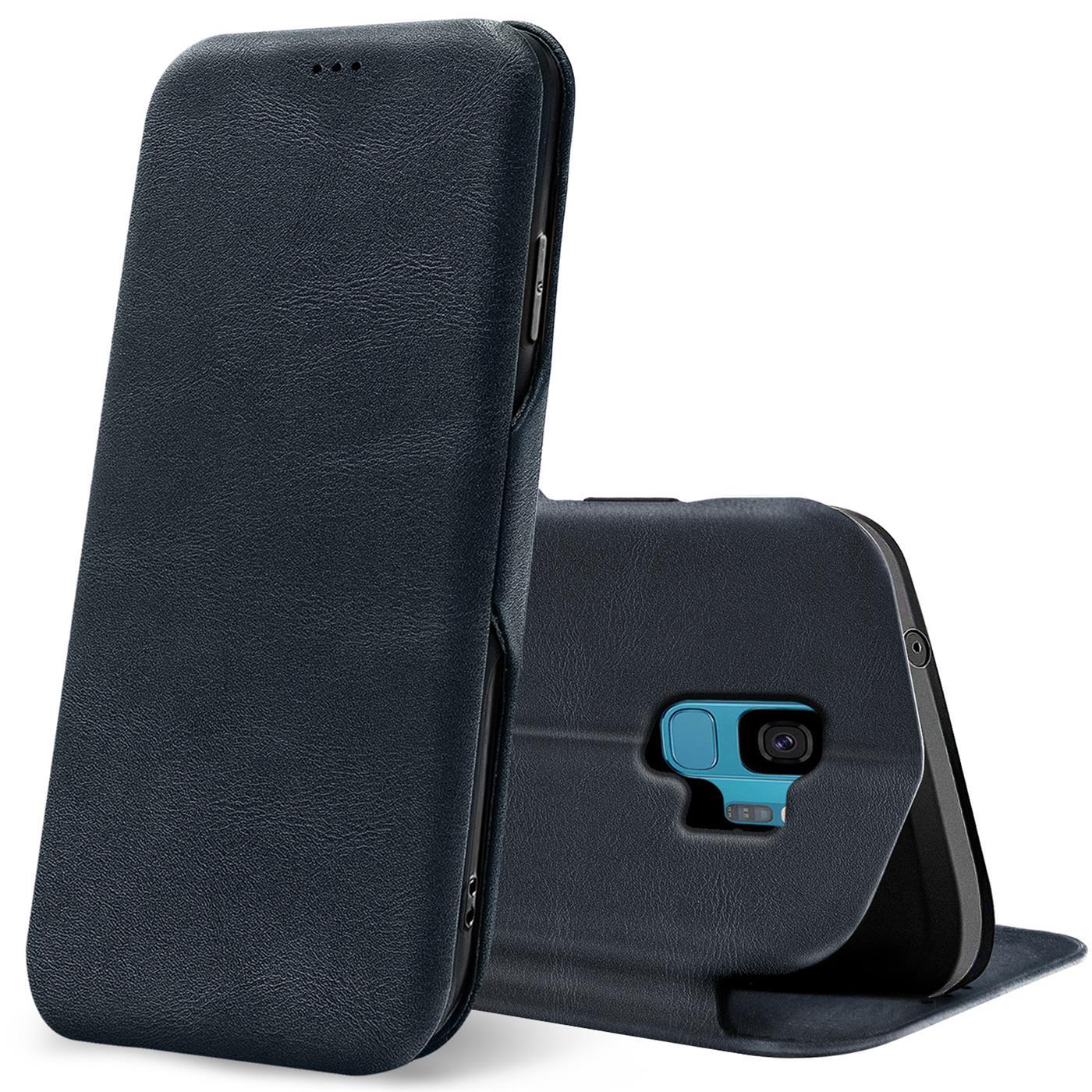 Etui z klapką do Samsung Galaxy S9 Etui Book Cover na telefon komórkowy z miejscem na kartę Etui ochronne Premium