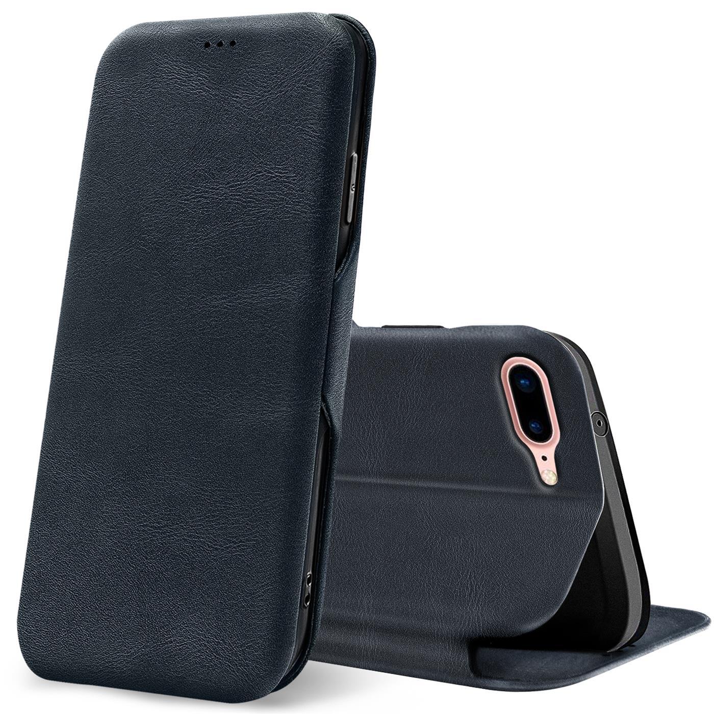 Etui z klapką dla Apple iPhone 7 Plus / 8 Plus Etui Book Cover Etui na telefon komórkowy z miejscem na kartę Etui ochronne Premium