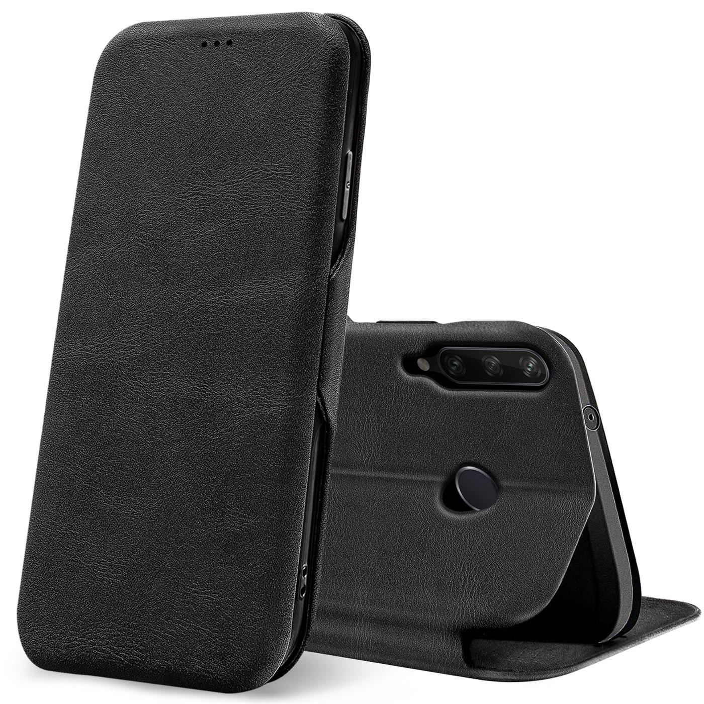 Etui z klapką do Huawei Y6p Etui na telefon komórkowy z kieszenią na kartę Etui ochronne Premium