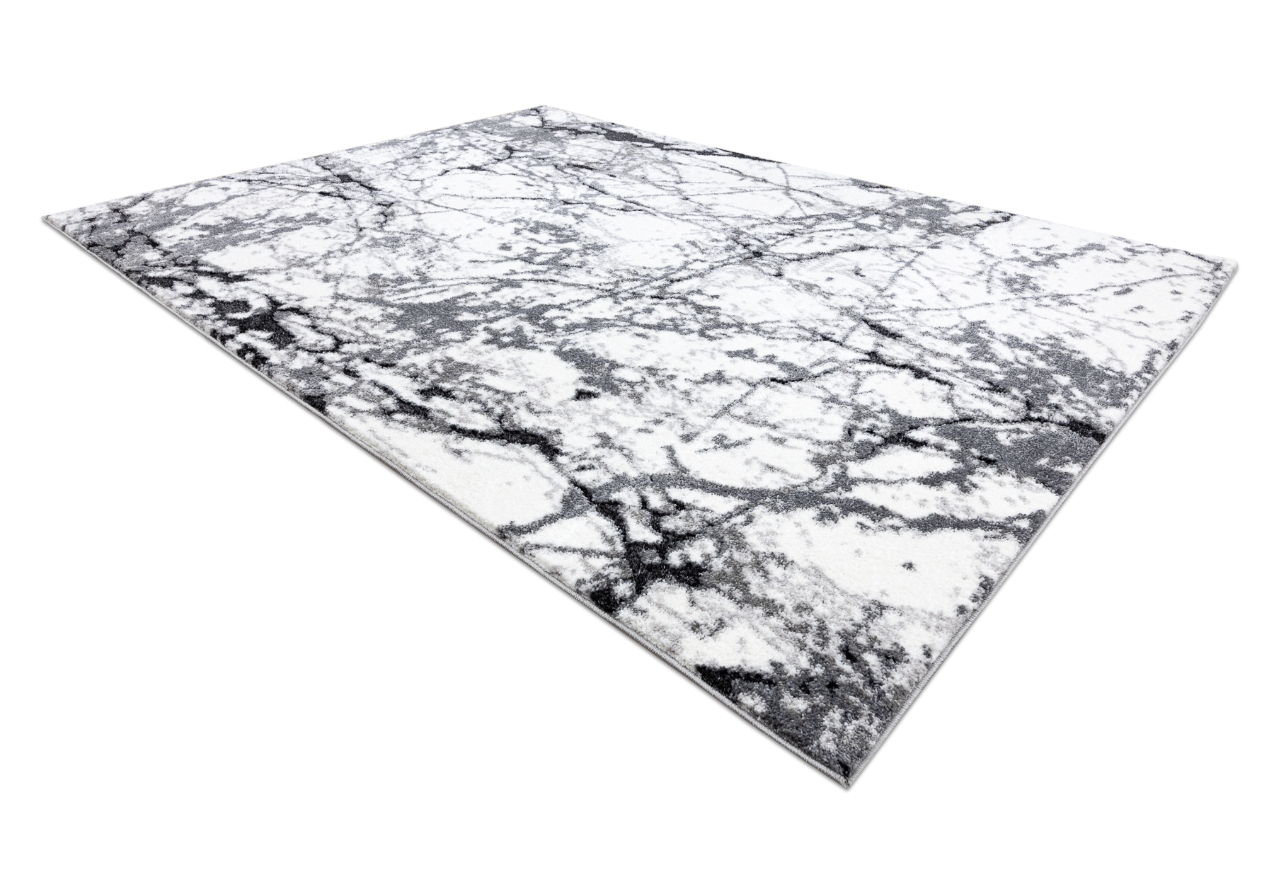 Dywan nowoczesny COZY 8871 Marble, Marmur - Strukturalny, dwa poziomy runa szary 160x220 cm