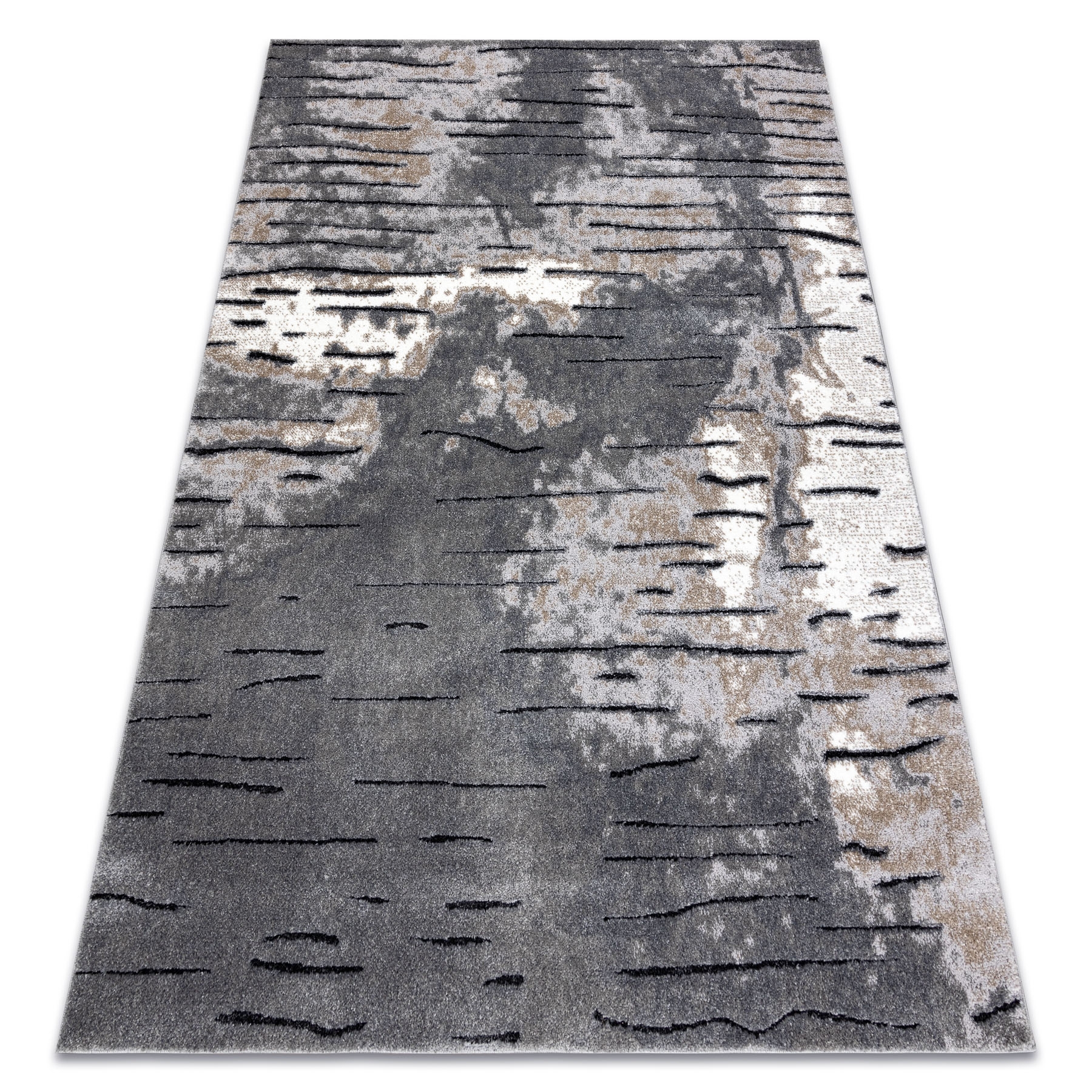 Dywan nowoczesny COZY 8876 Rio - Strukturalny, dwa poziomy runa szary 280x370 cm