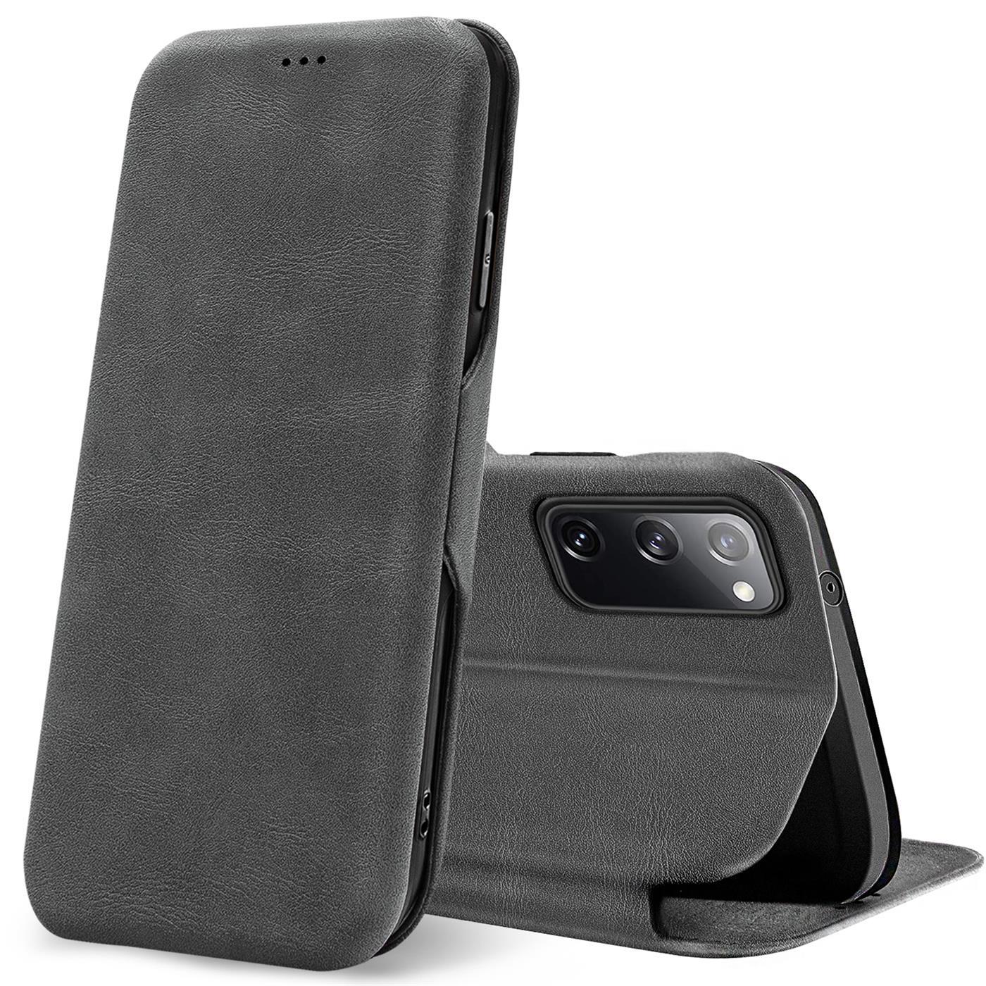 Etui z klapką do Samsung Galaxy S20 FE Etui Book Cover na telefon komórkowy z miejscem na kartę Etui ochronne Premium