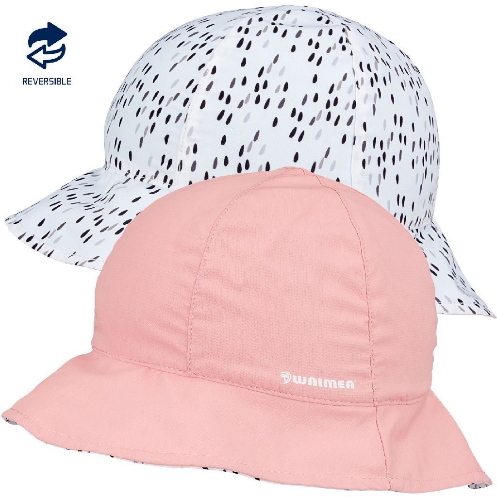 Czapka dziecięca Bali UV40 2-stronna różowa