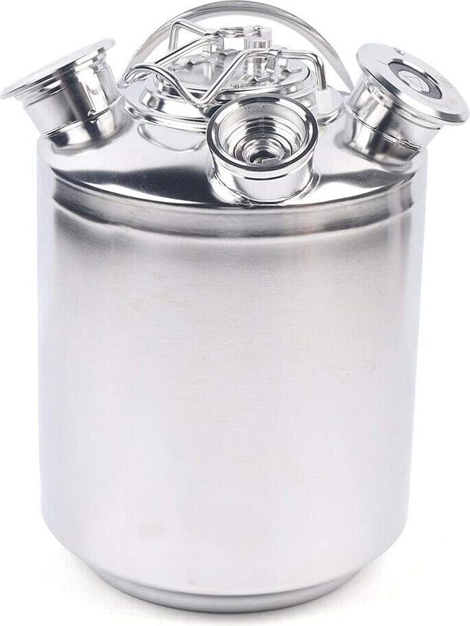 10l beczka czyszcząca ze stali nierdzewnej 3-głowicowy pojemnik czyszczący z pokrywką dzbanek do czyszczenia piwa 3-zaworowy dzbanek do piwa do systemu nalewania piwa do domowego warzenia piwa hotel bar pub