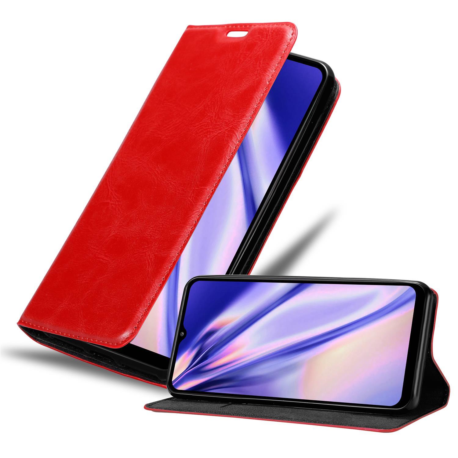 Etui ochronne Cadorabo do Samsung Galaxy A32 5G w kolorze czerwonym etui na telefon komórkowy z magnetycznym zamknięciem