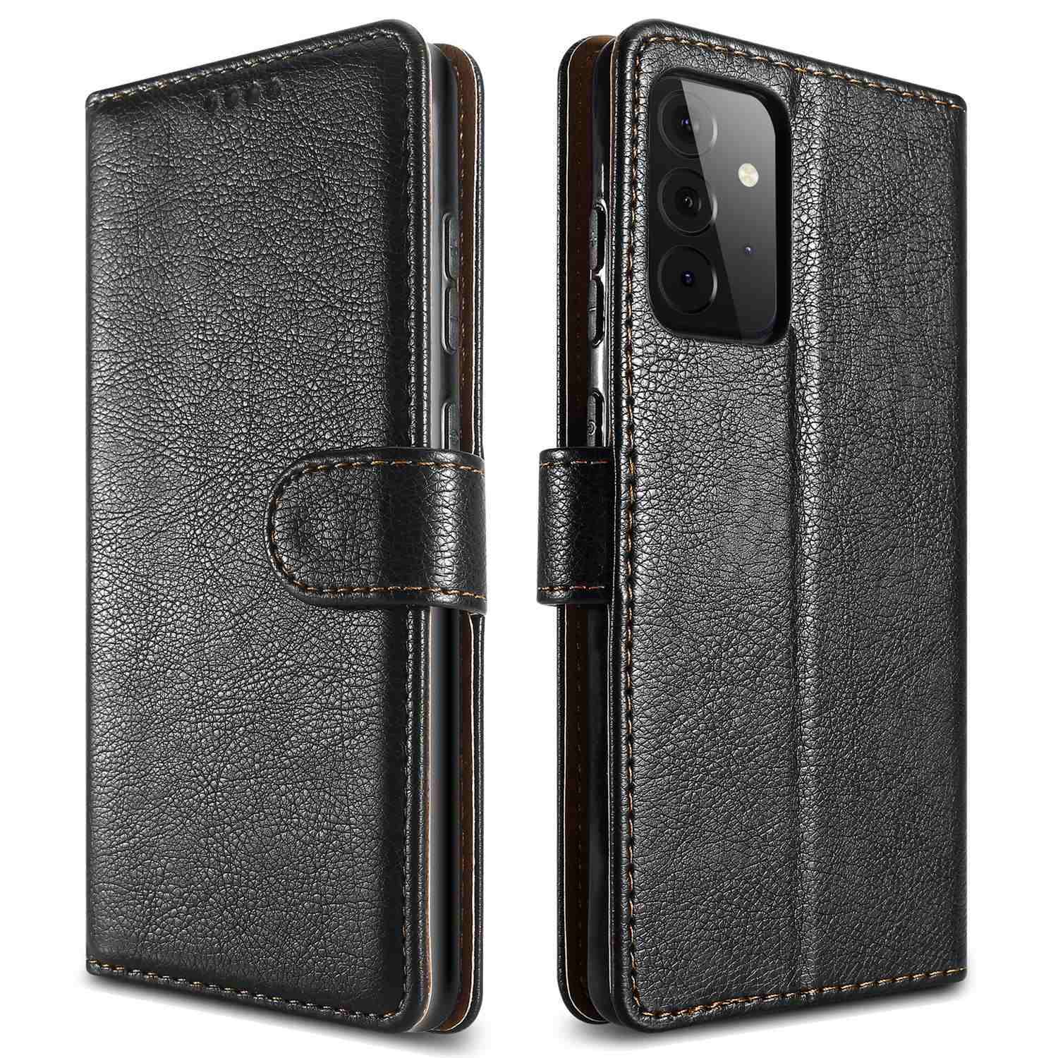Etui ochronne Cadorabo do Samsung Galaxy A72 5G w kolorze czarnym Etui na telefon komórkowy z funkcją podstawki magnetycznej Etui Cover