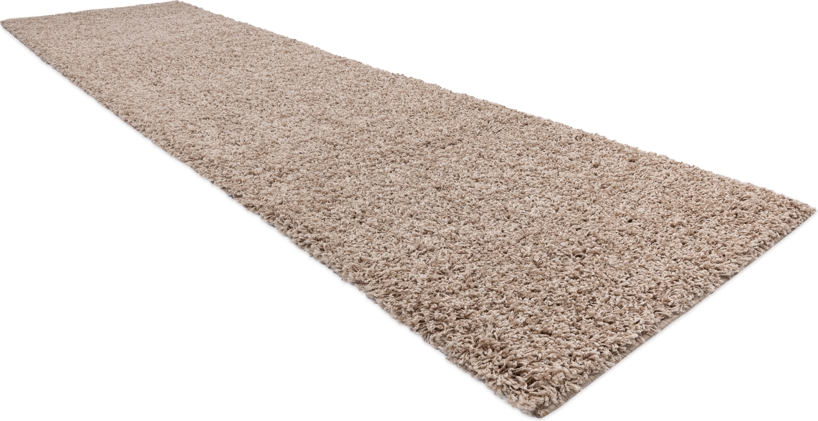 Dywan, Chodnik SOFFI shaggy 5cm beż - do kuchni, przedpokoju, na korytarz beżowy 70x250 cm