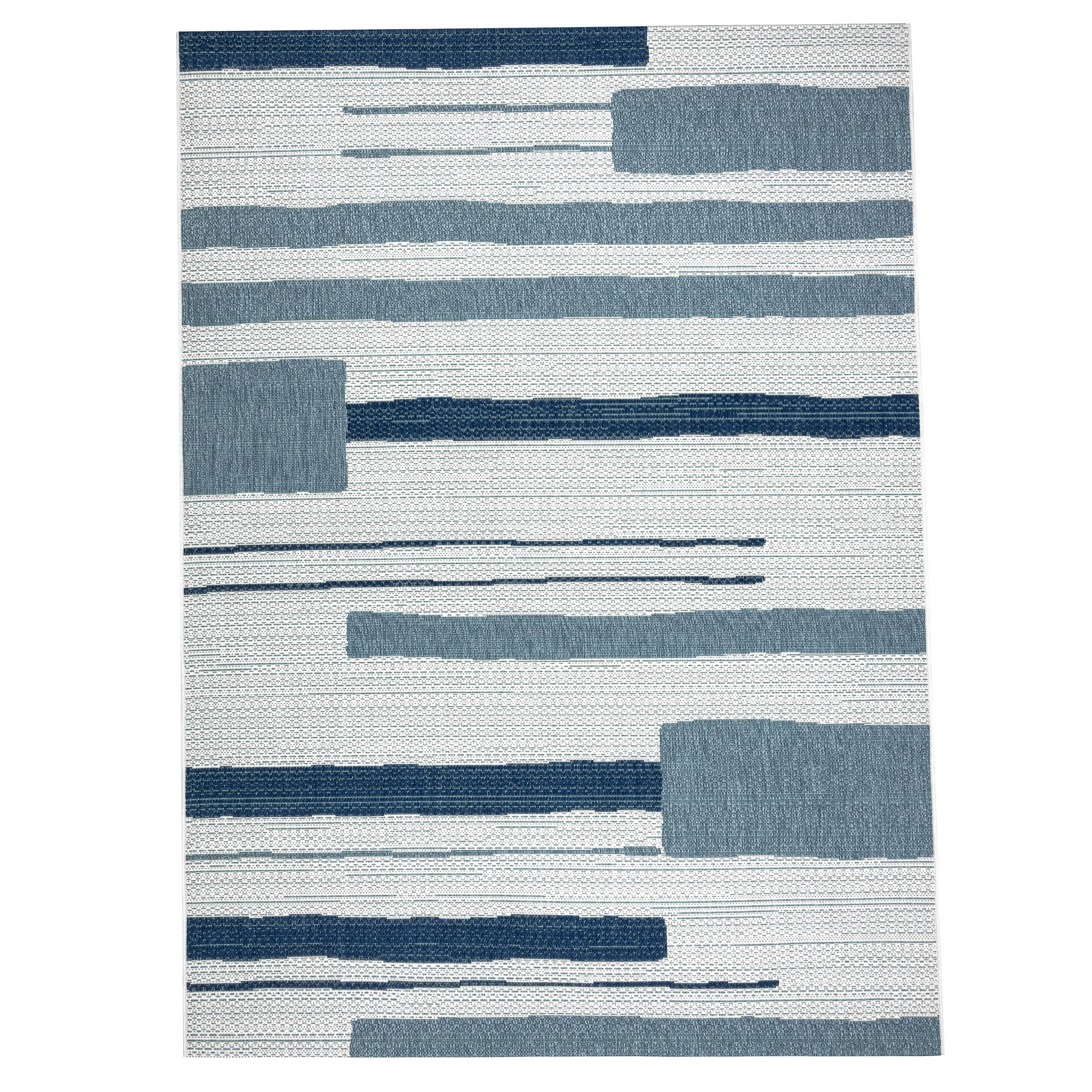Dywan Sznurkowy SIZAL COLOR 19676369 Linie beż / niebieski 160x230 cm
