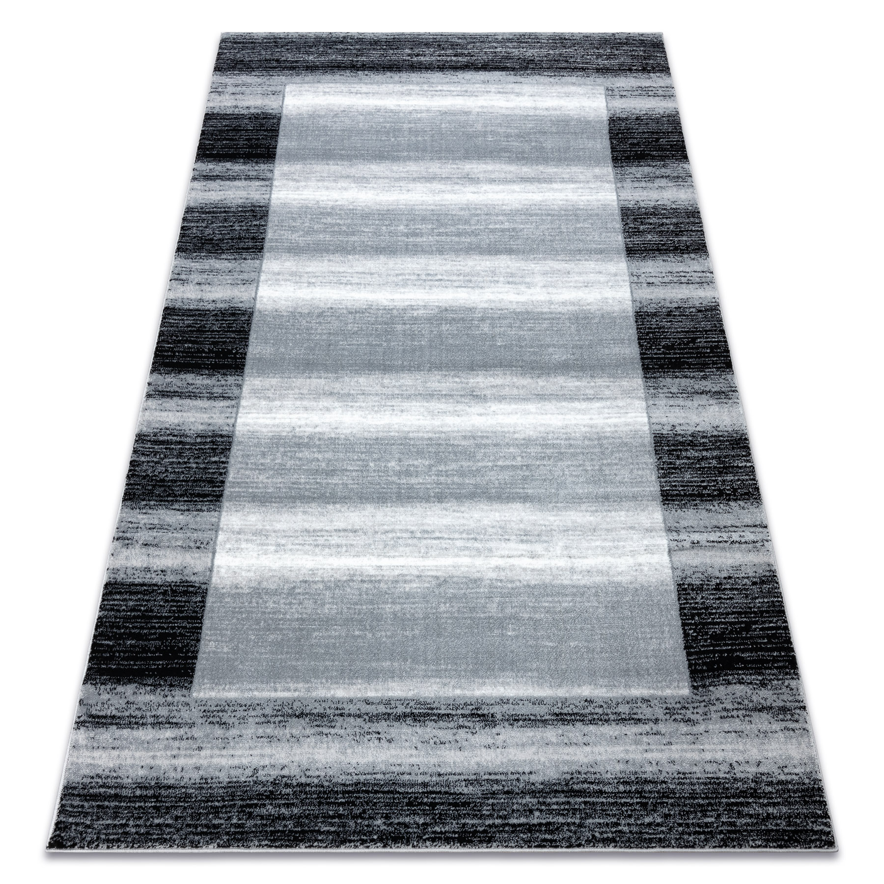 Dywan ARGENT - W9557 Ramka, vintage, linie szary 240x330 cm