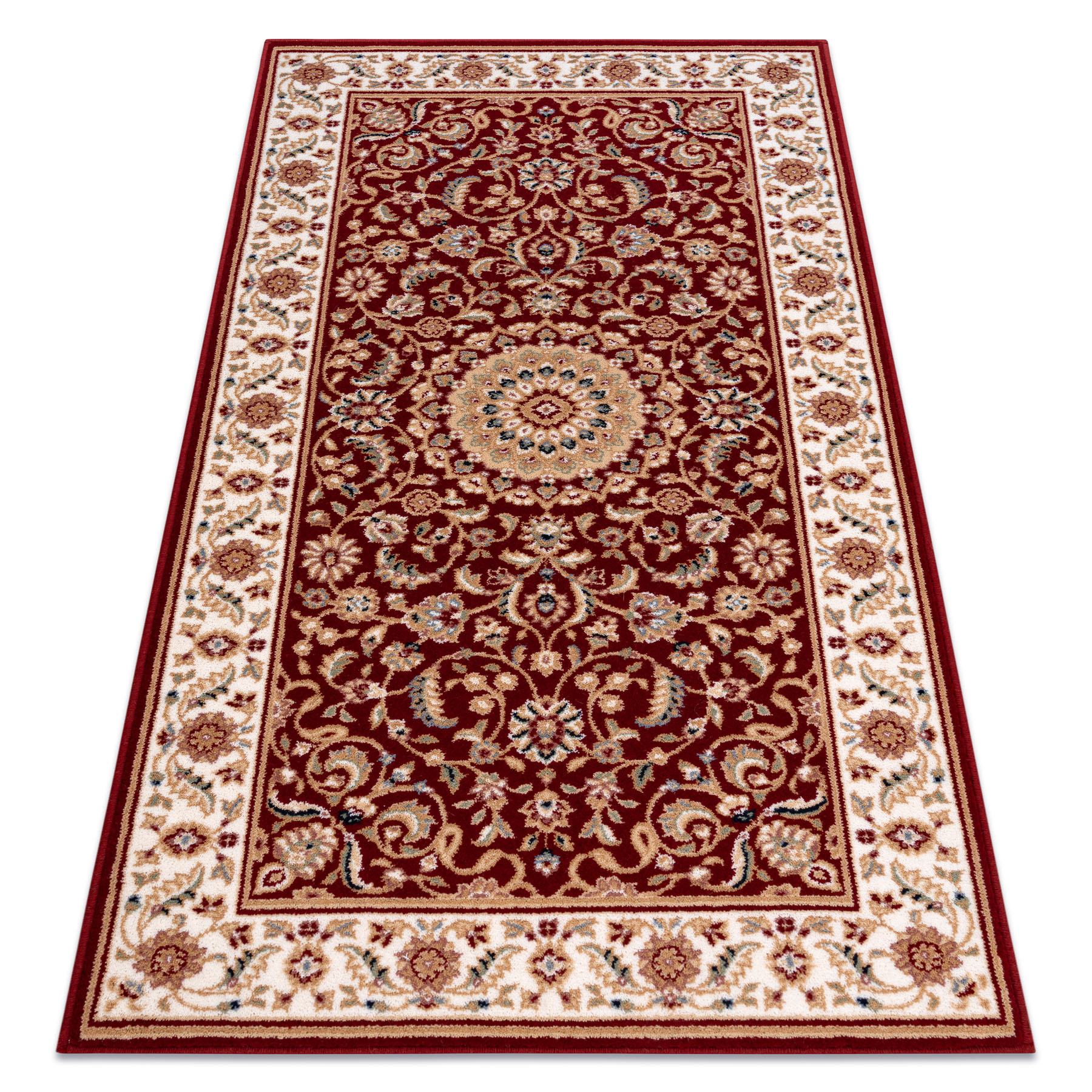 Dywan NAIN Rozeta, ramka 7176/51066 bordo czerwony 80x150 cm