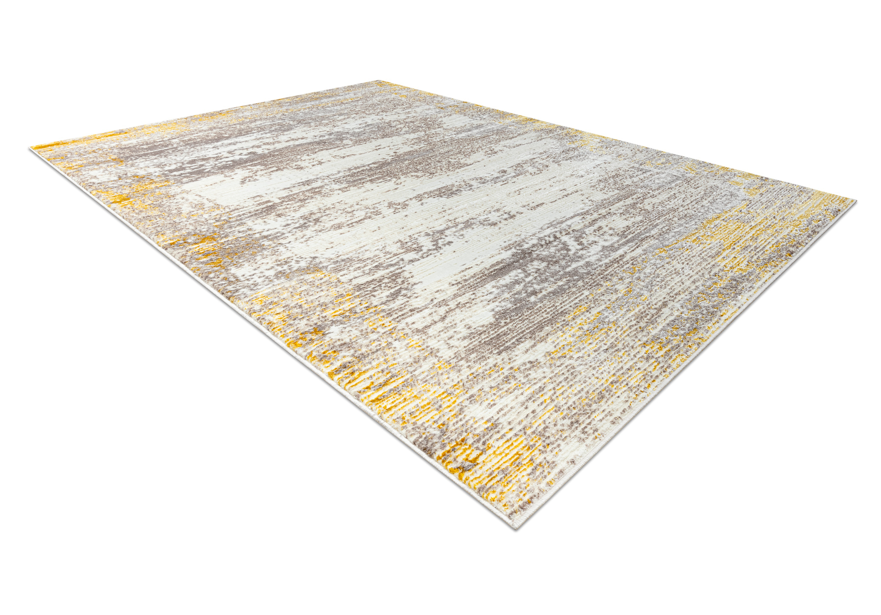 Dywan CORE W9775 Ramka, Przecierany - Strukturalny, dwa poziomy runa, kość słoniowa / beż beżowy 140x190 cm