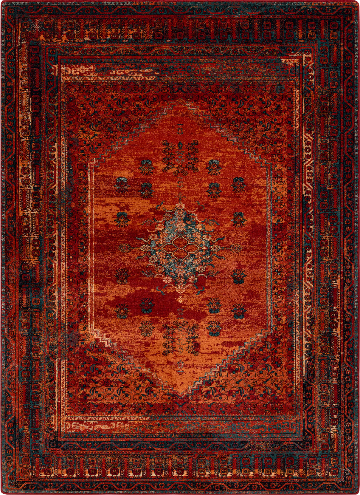 Dywan wełniany OMEGA MISTIK czerwony 300x400 cm